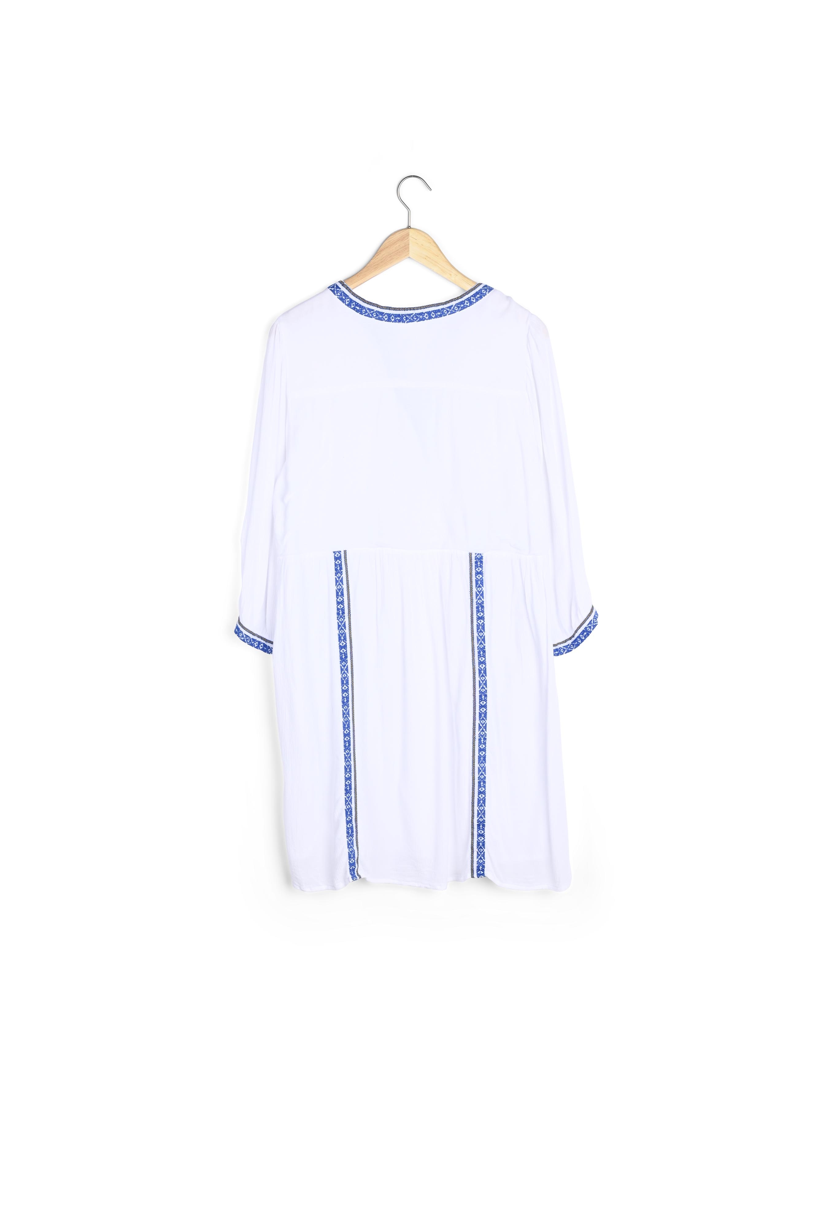 Robe courte fluide et brodée blanche Stella Maison 123 seconde main photo 3