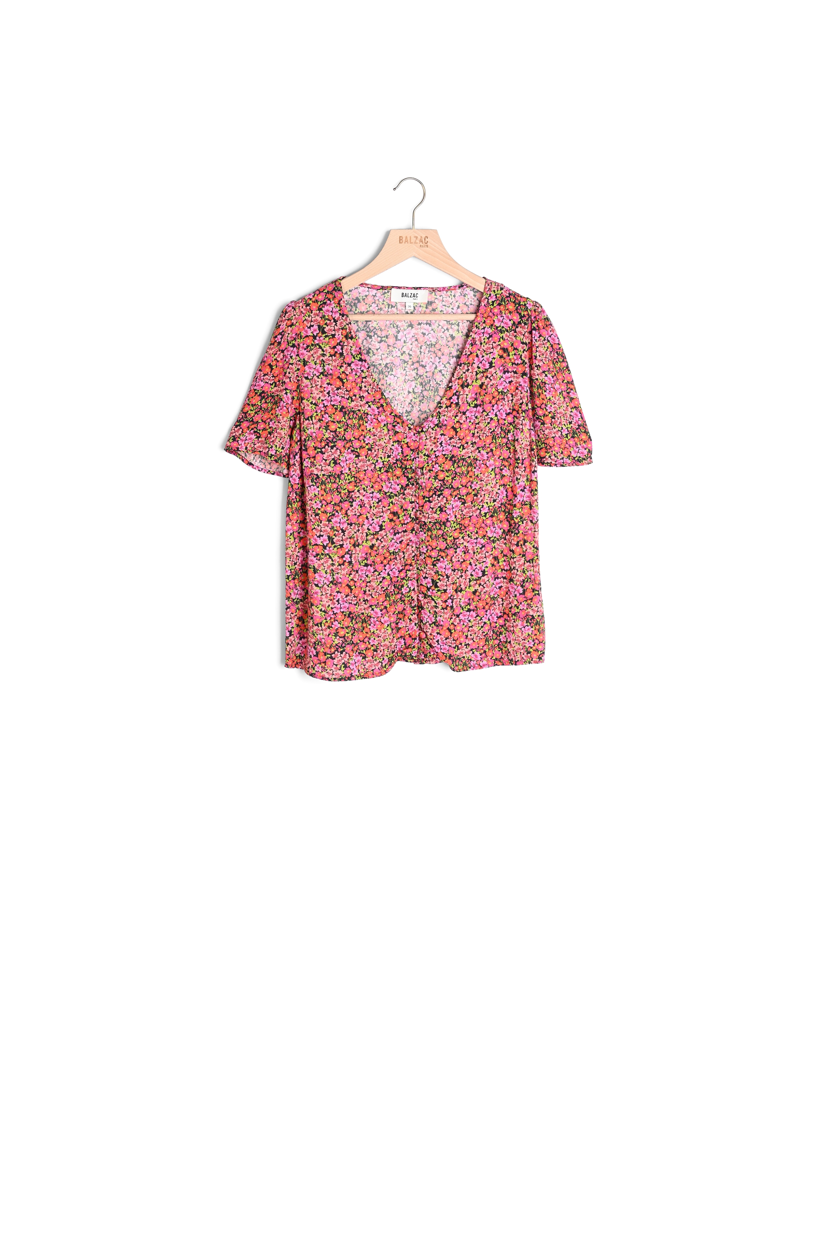 TOP FLEURETTE IMPRIMÉ FLEURS DES CHAMPS