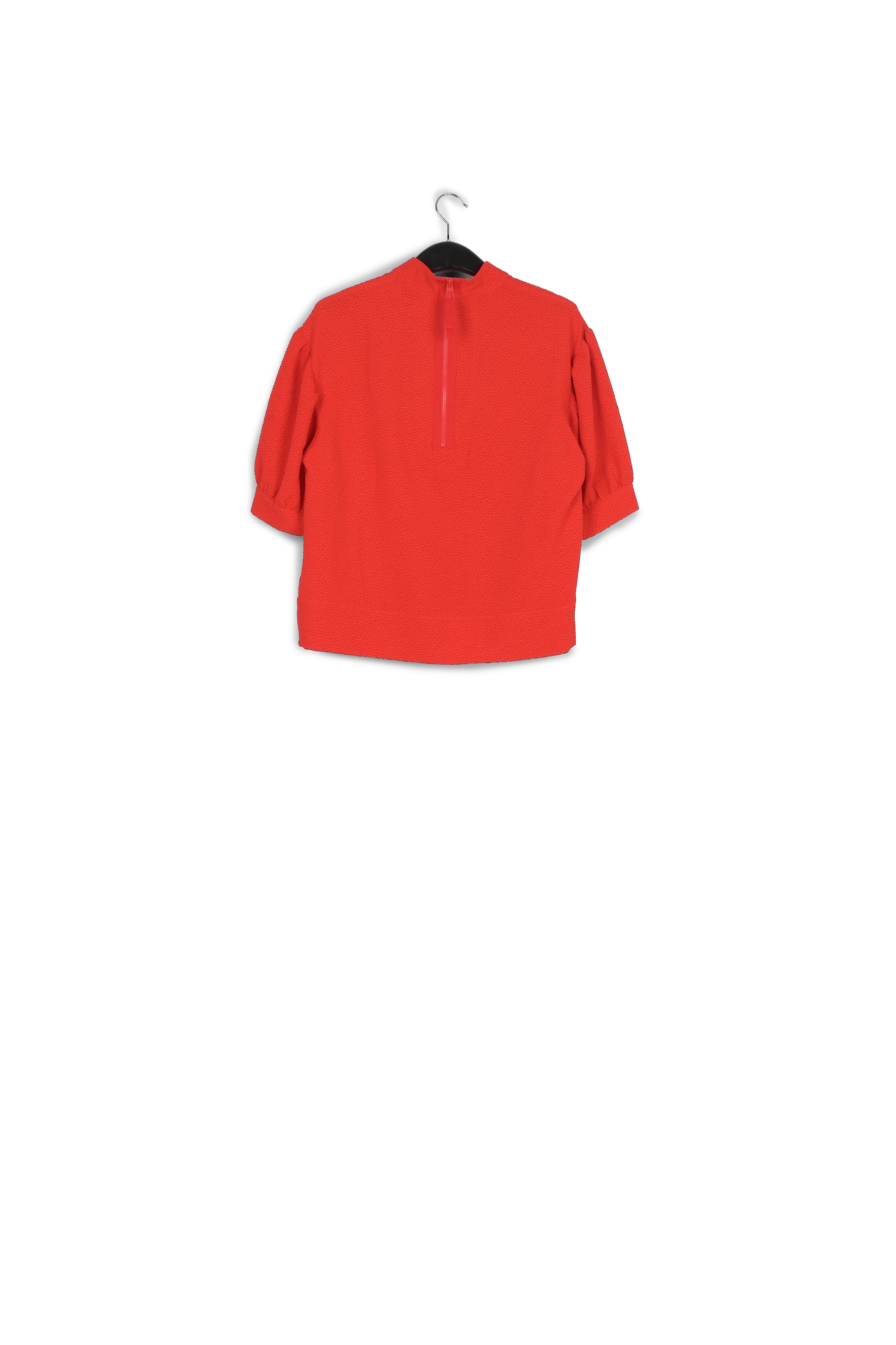 Off-white top with puffed sleeves RE—SSENTIEL second-hand photo 2