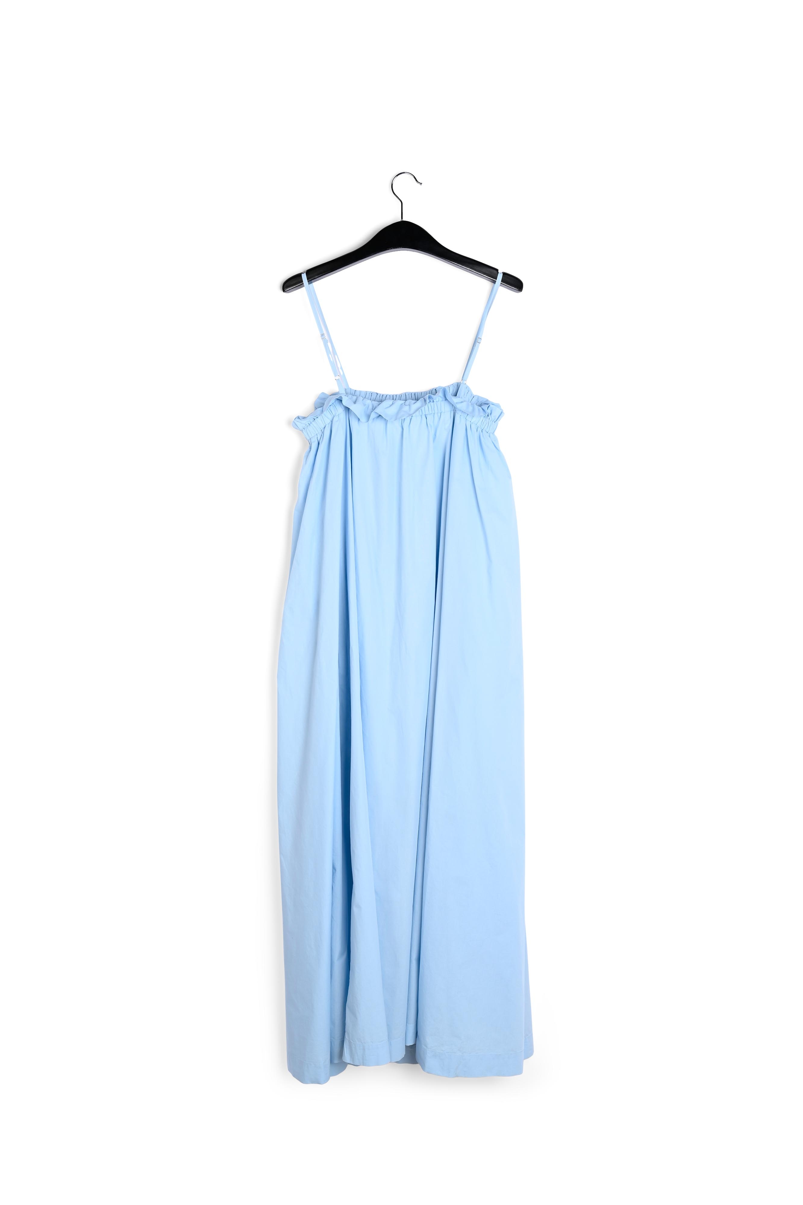 Maxi robe bleu clair en coton RE—SSENTIEL seconde main photo 2
