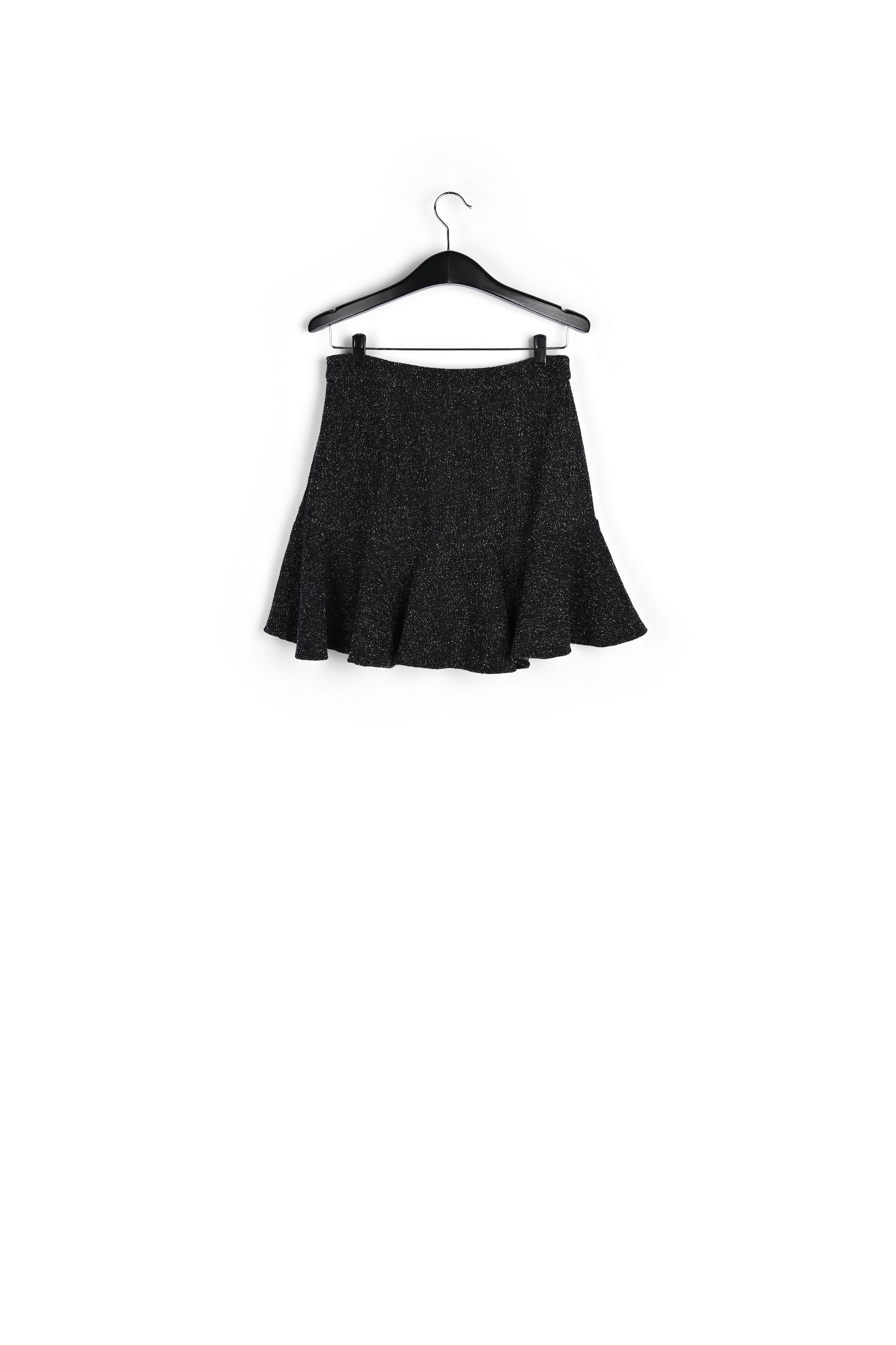 Black bouclé mini skirt RE—SSENTIEL second-hand photo 2