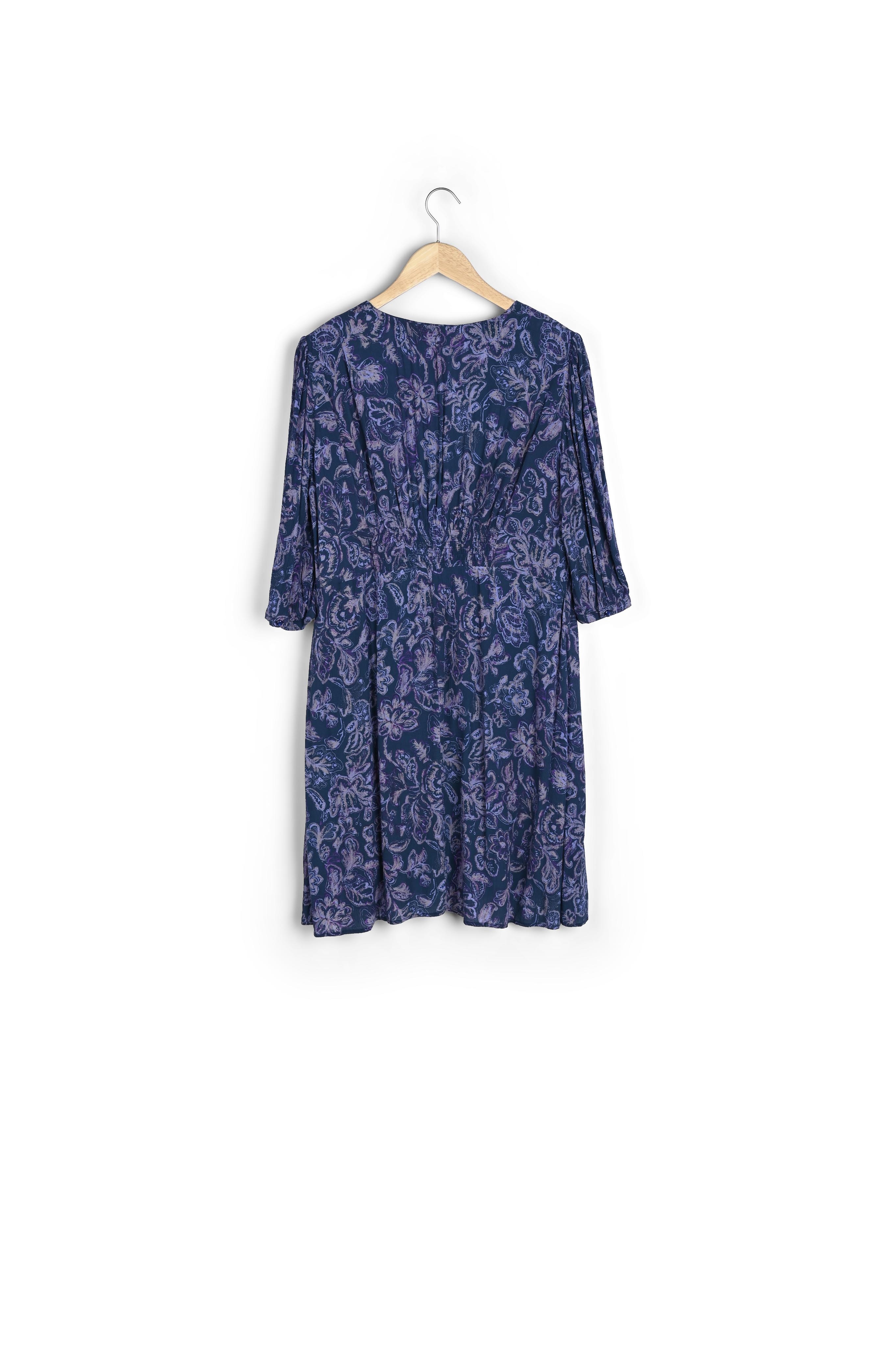 Robe bleue imprimée Claude Maison 123 seconde main photo 3