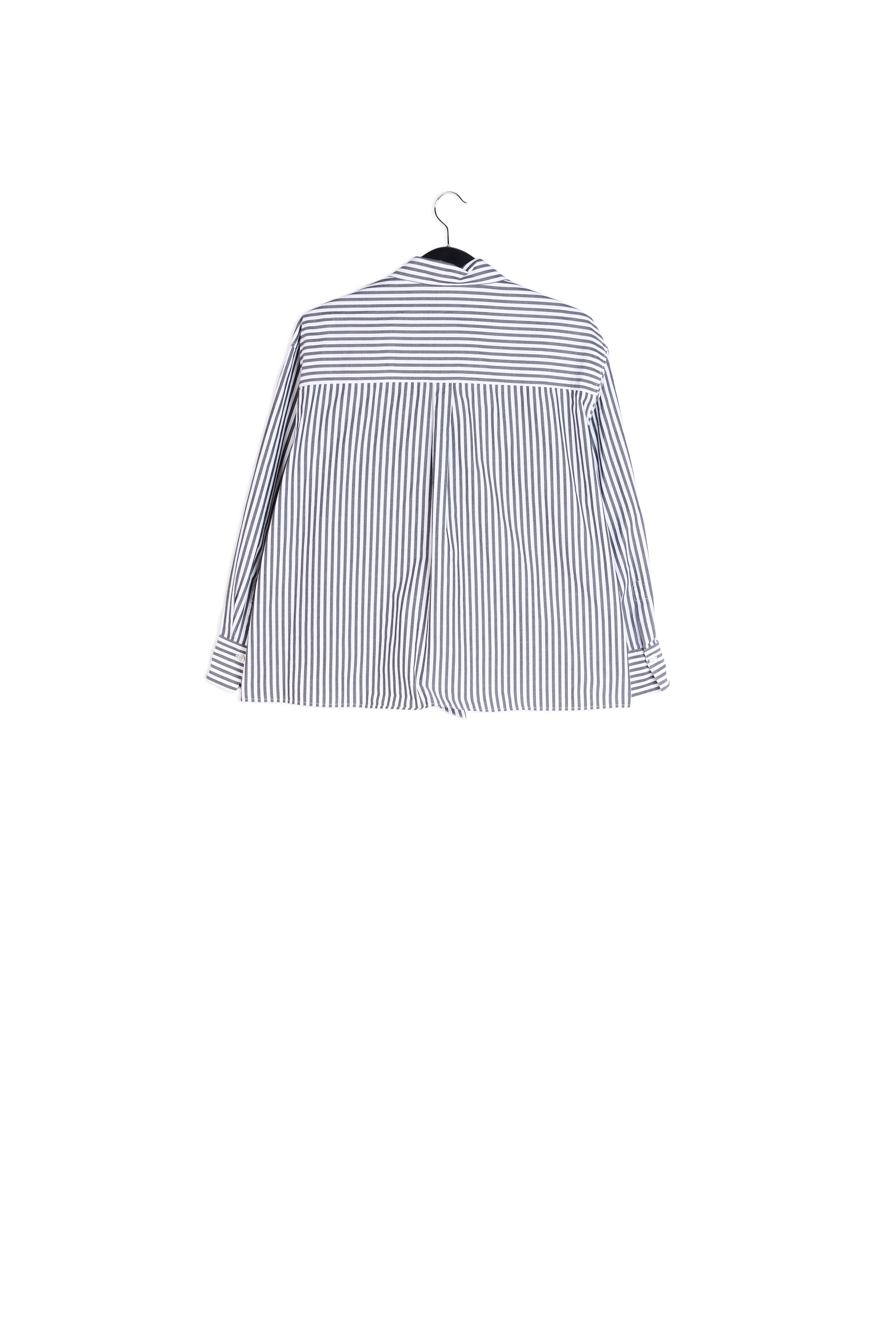 Zwarte blouse met strikkraag RE—SSENTIEL tweedehands photo 2