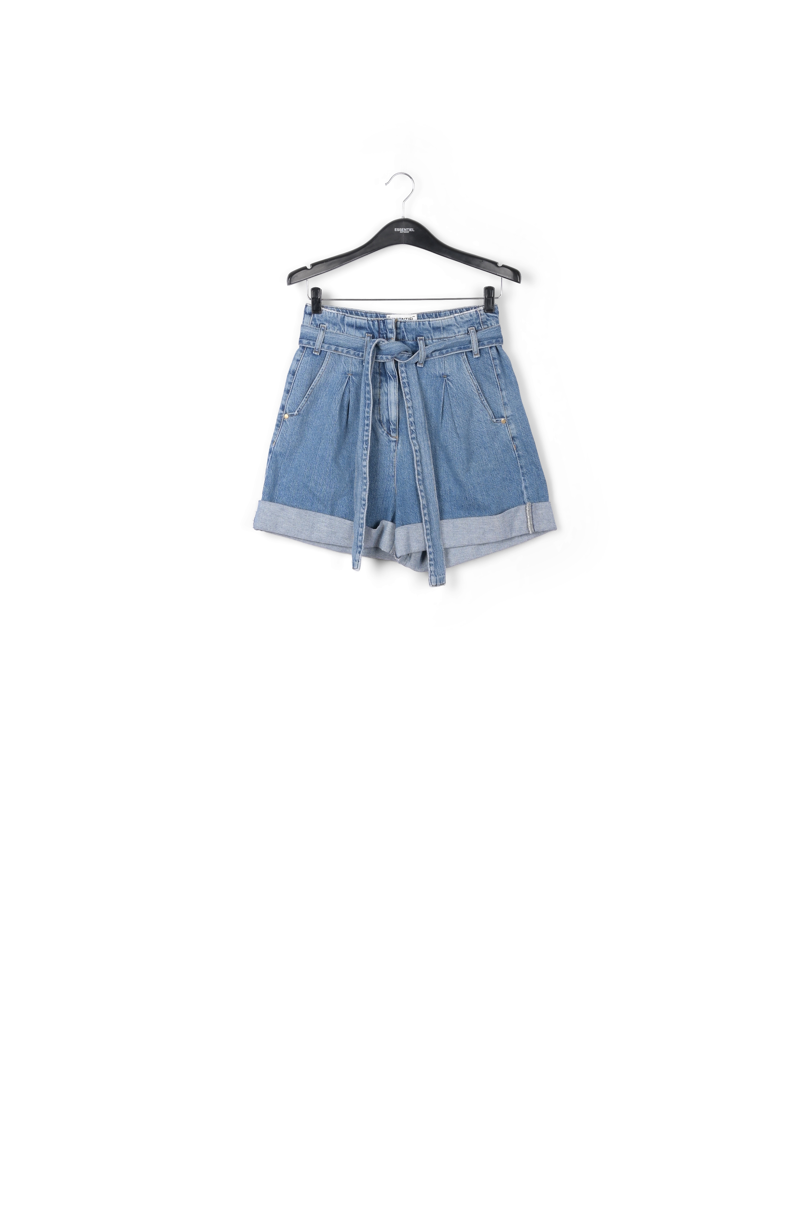 Donkerblauwe jeansshort RE—SSENTIEL tweedehands photo 1
