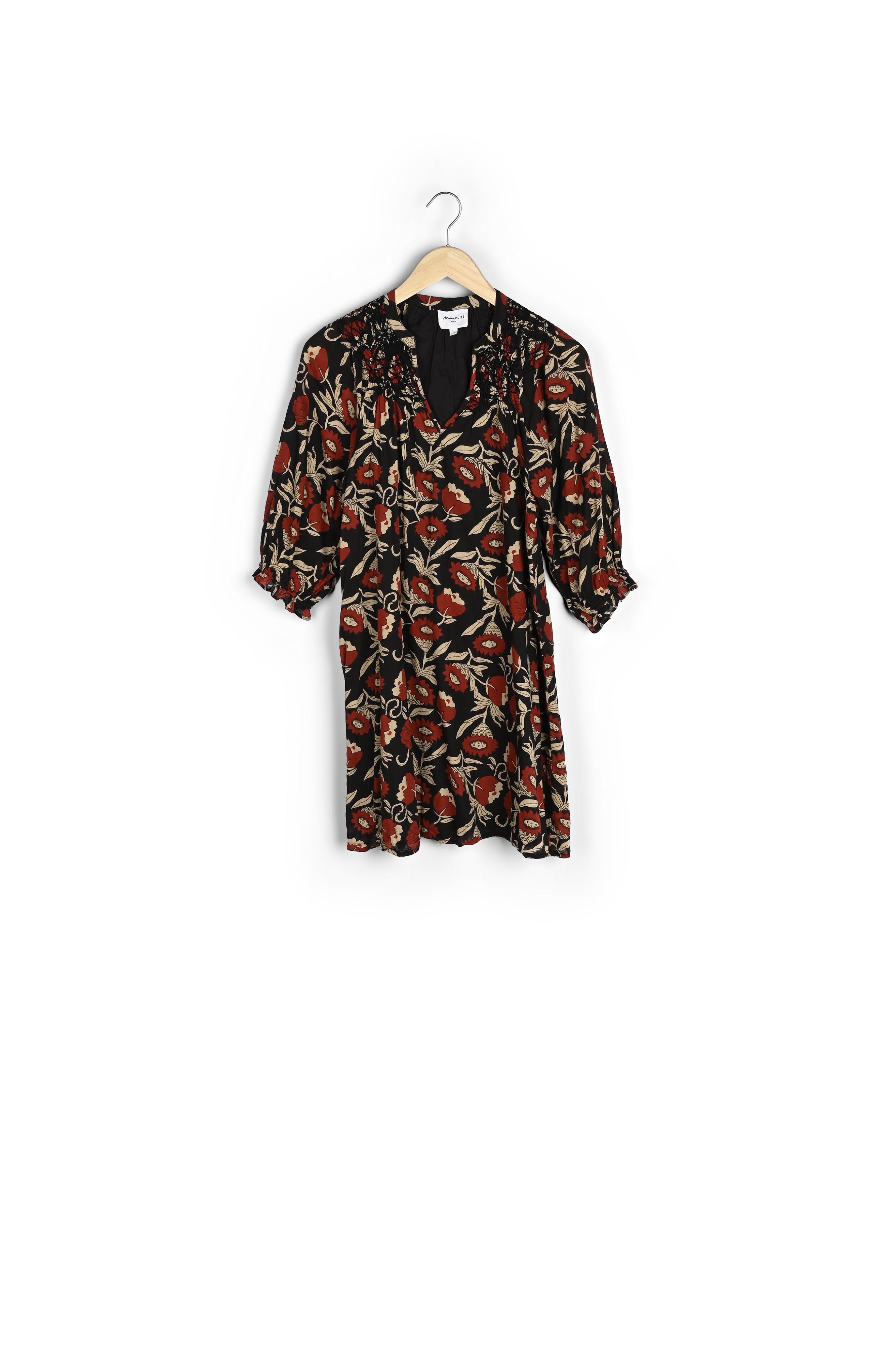 Robe courte en coton noir Nibellule Maison 123 seconde main photo 3