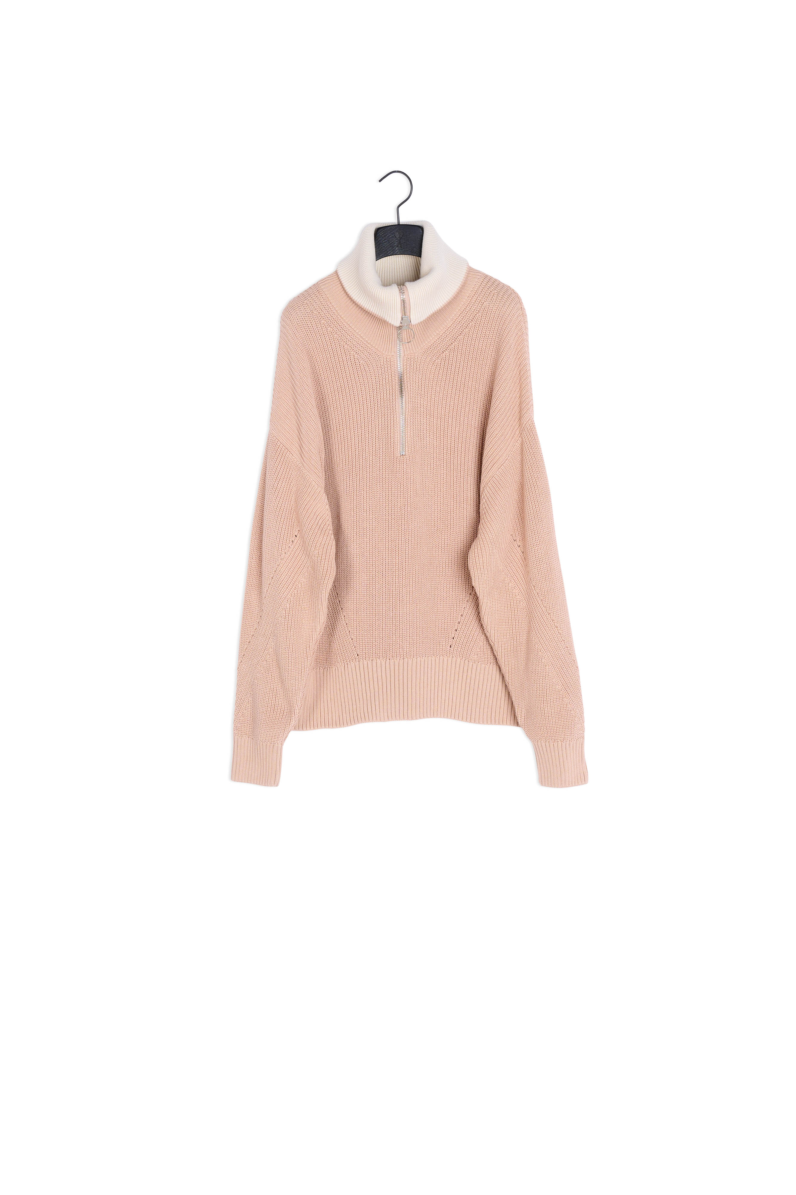 Zipped collar jumper