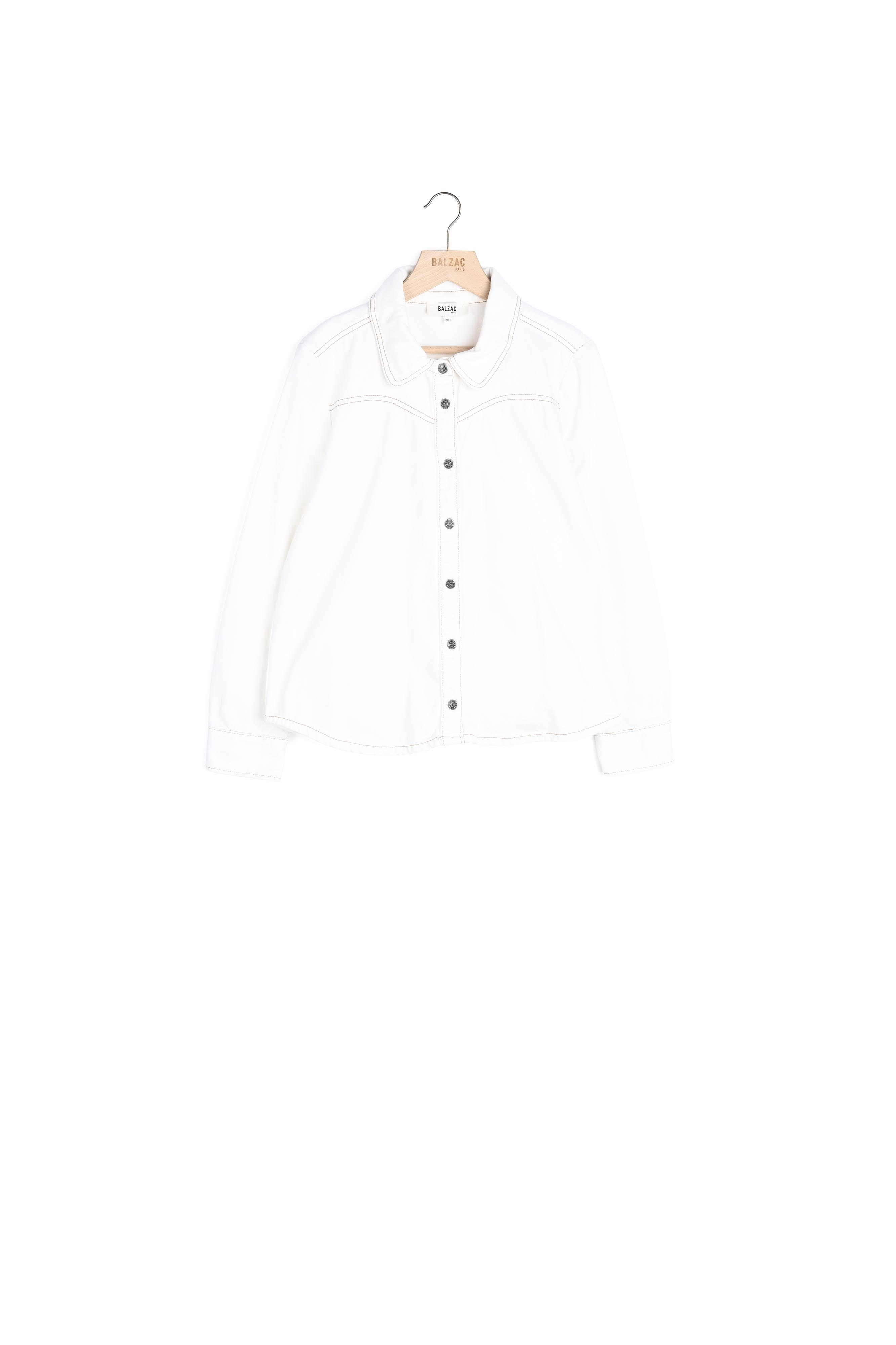 CHEMISE PAMINA BLANC PERLE Balzac seconde main photo 1