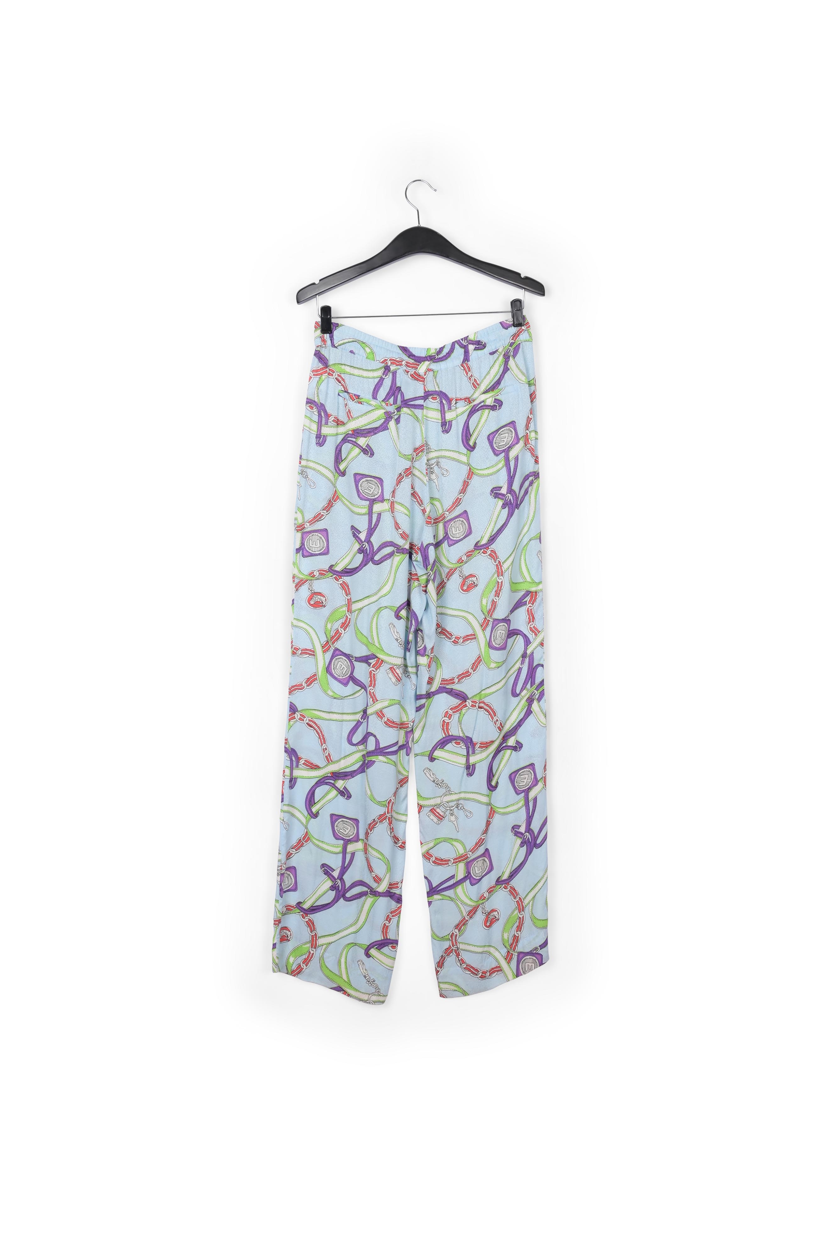 Lichtblauwe broek met wijde pijpen RE—SSENTIEL tweedehands photo 2