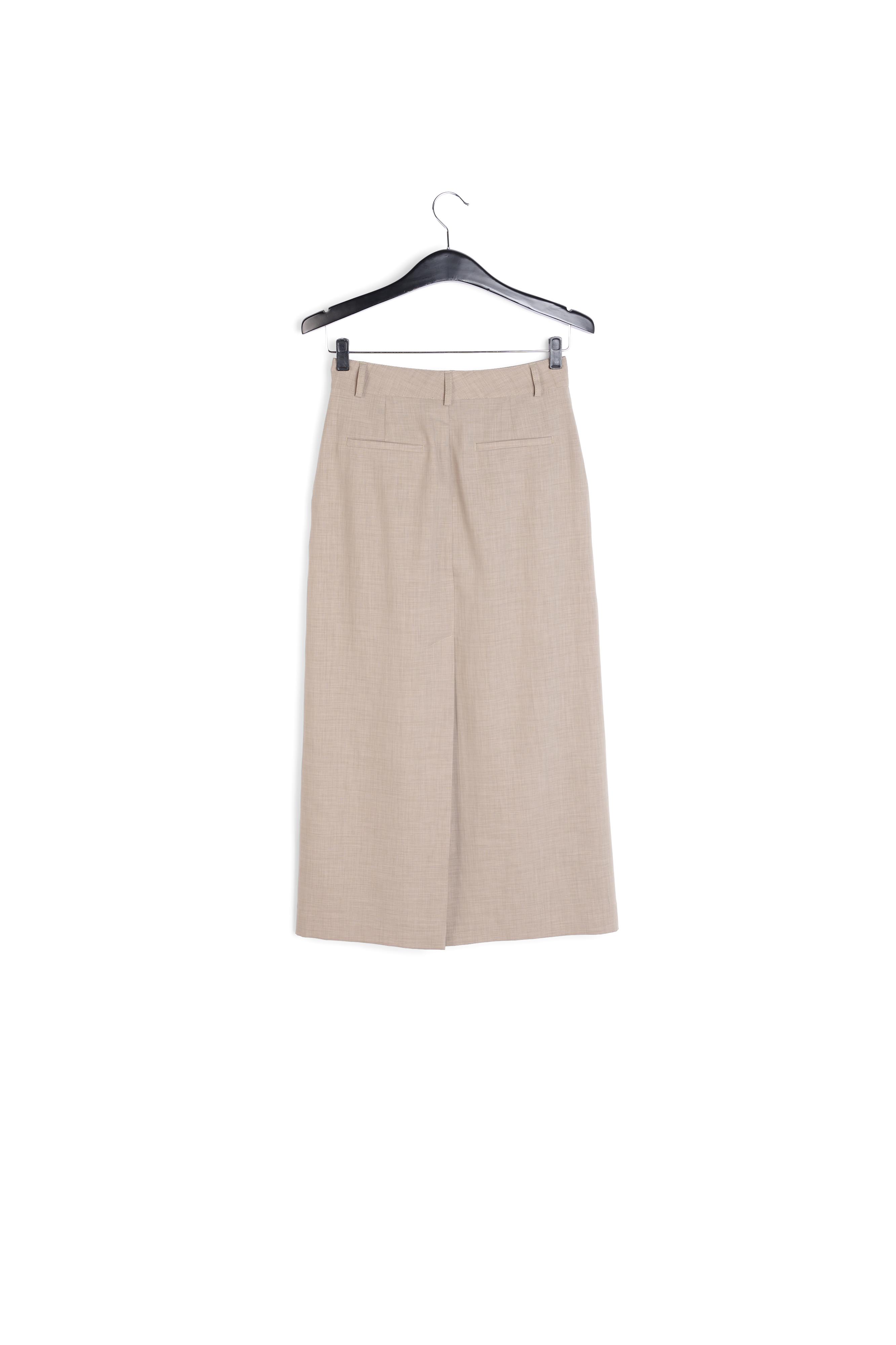 Jupe kaki longueur cheville RE—SSENTIEL seconde main photo 2