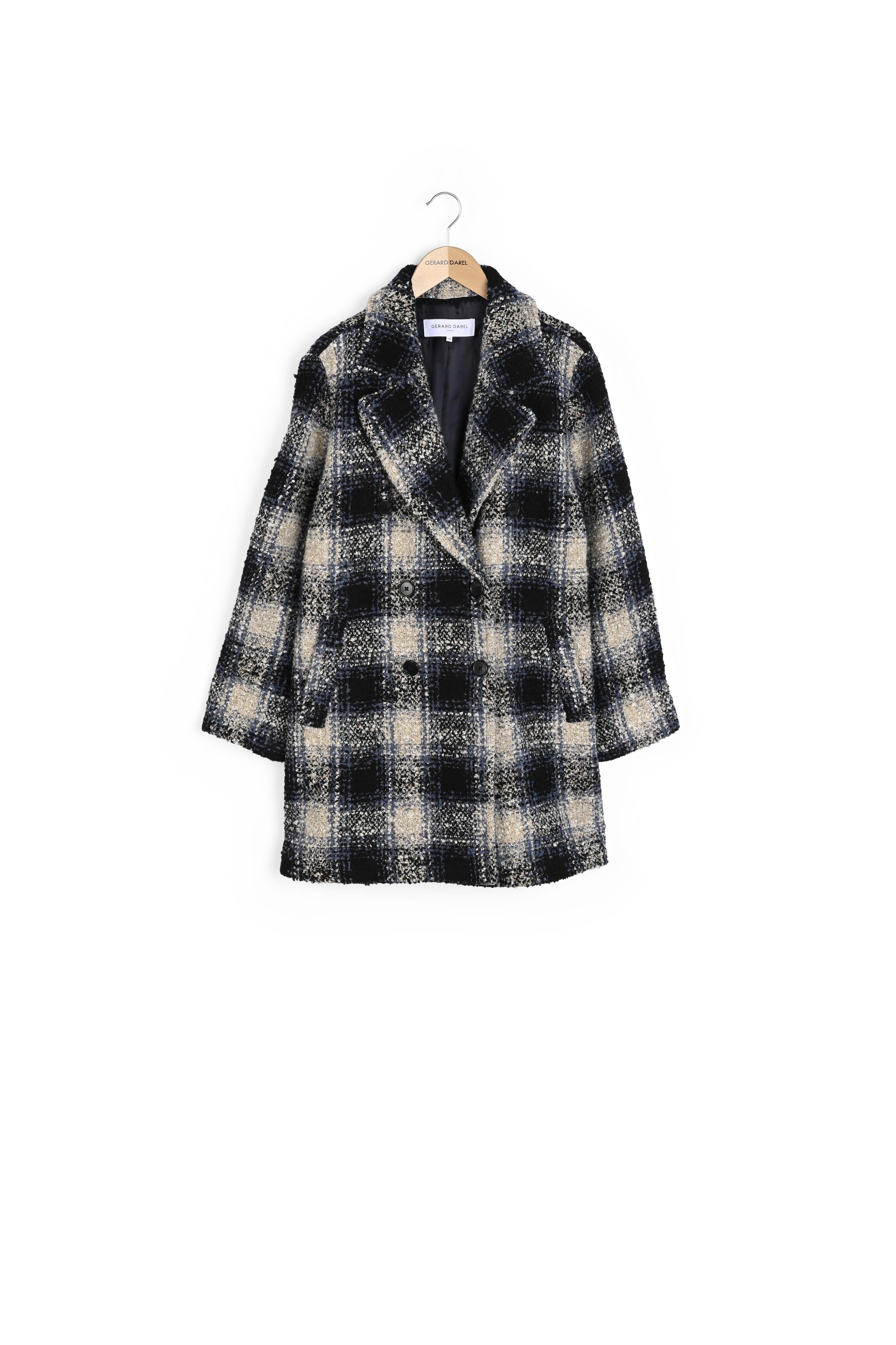 Manteau croisé à carreaux - SAVERINA Gerard Darel seconde main photo 1