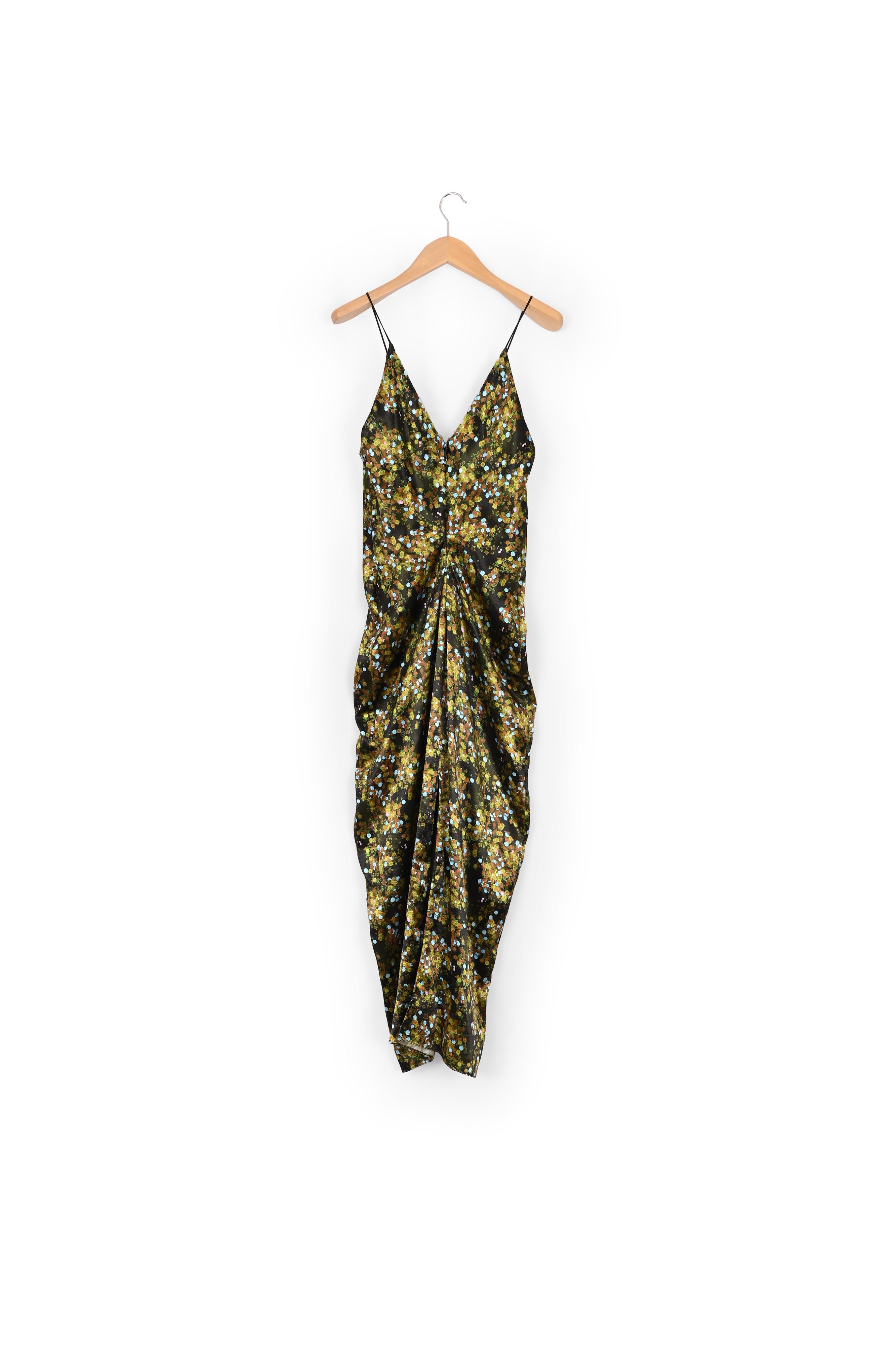 V Neck Midi Dress