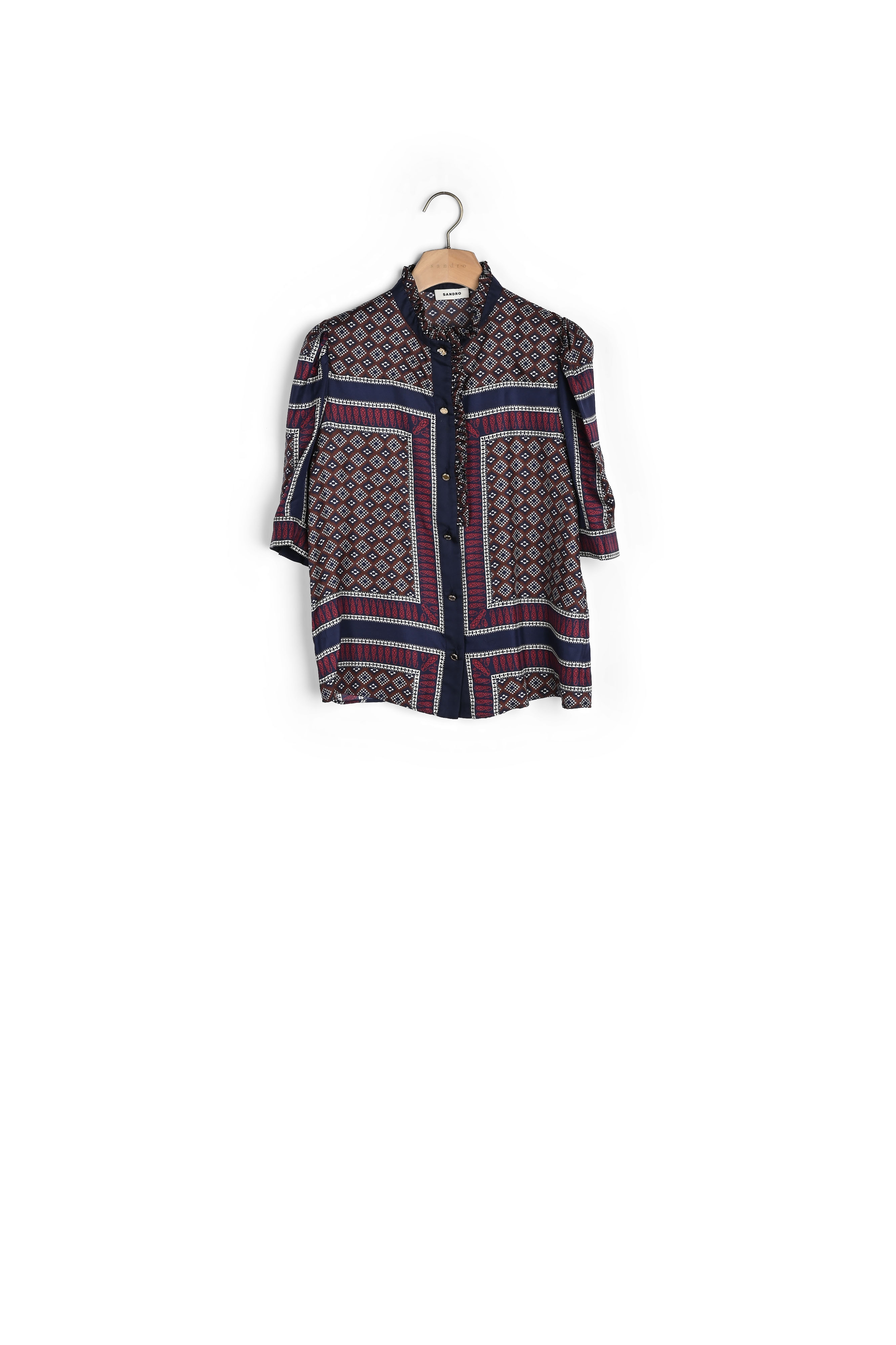 Productfoto Zijden overhemd met print nummer 0