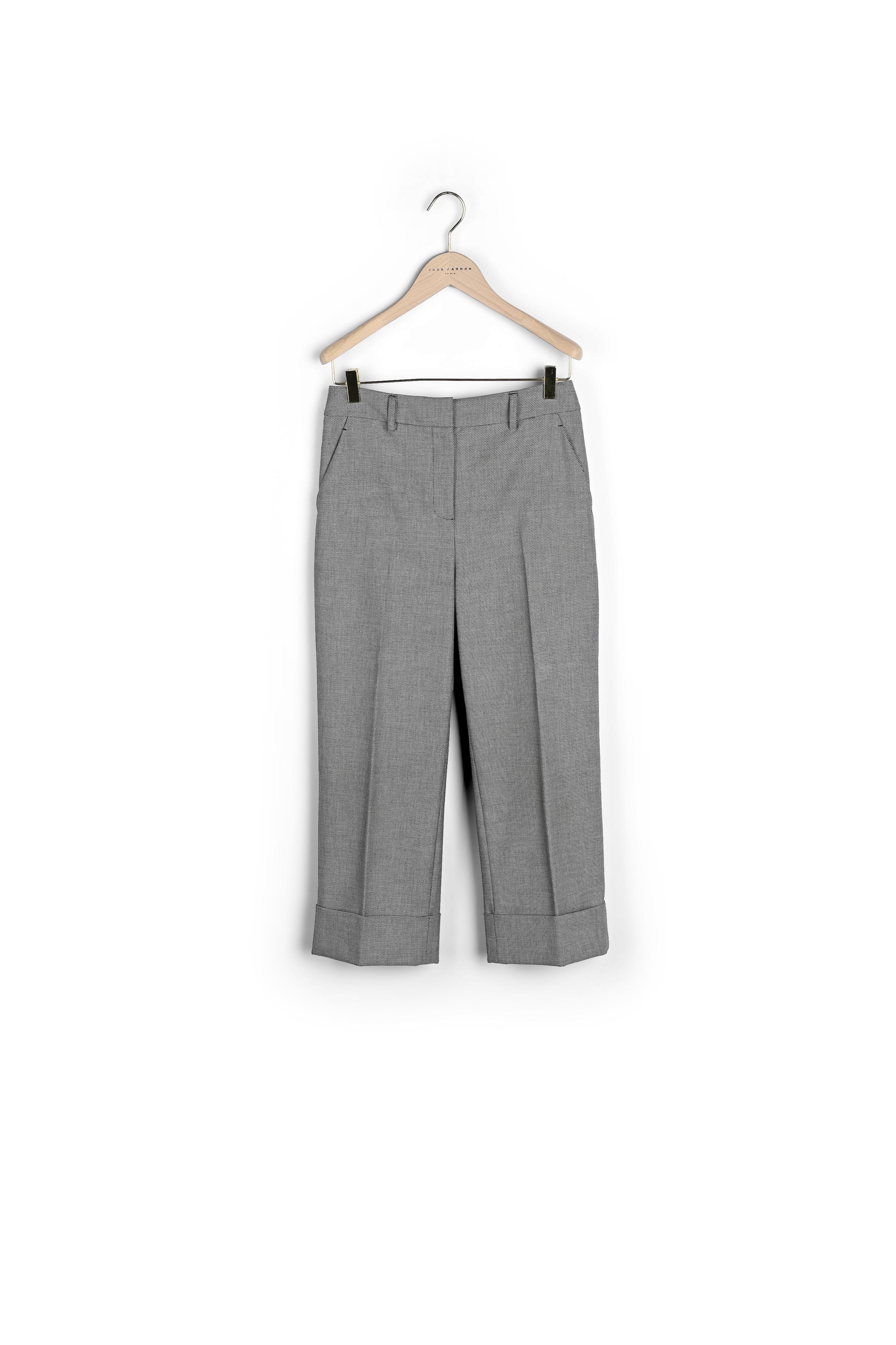 Pantalon Piper noir en tissu caviar Tara Jarmon seconde main photo 5