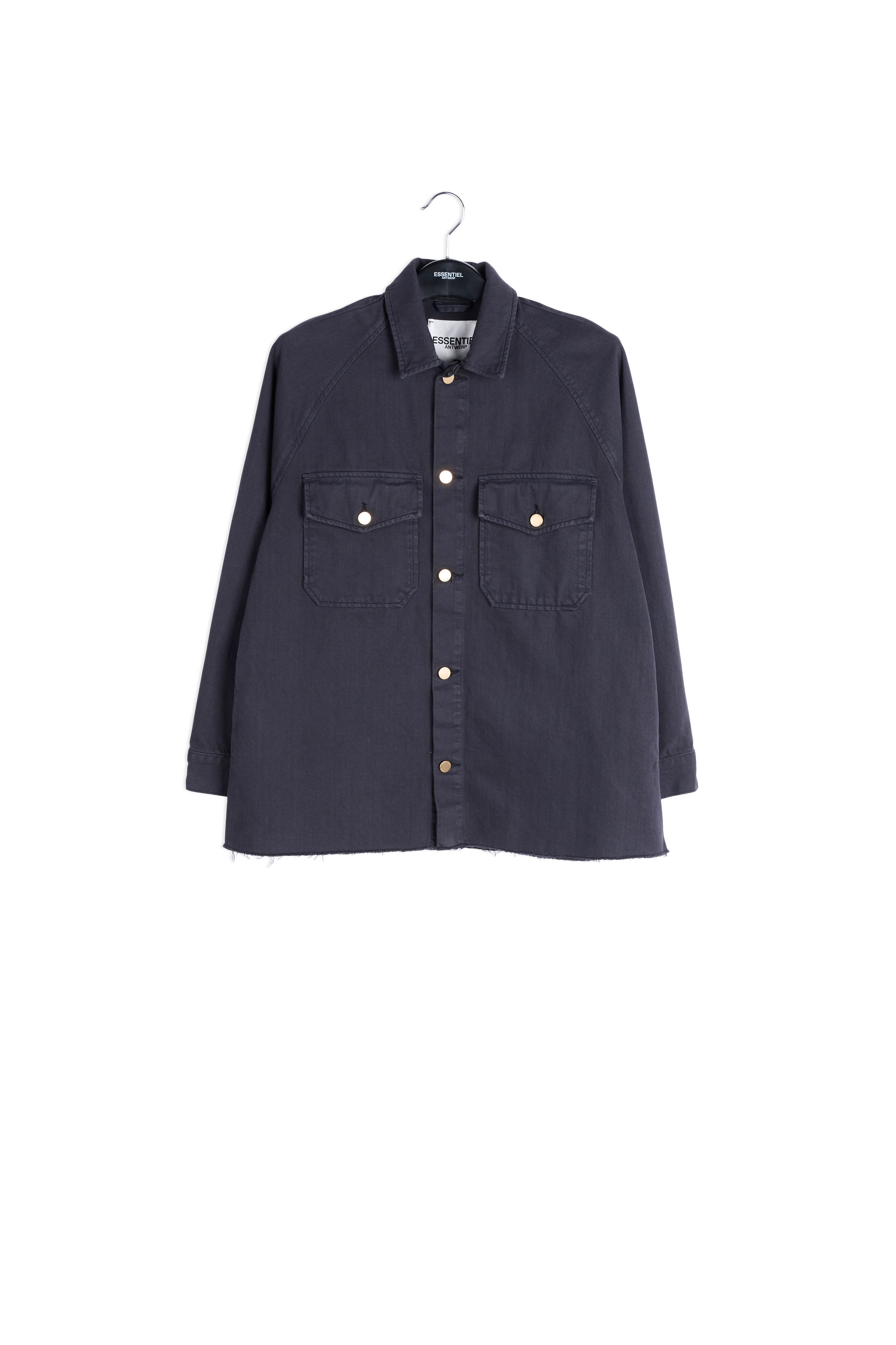 Surchemise en denim noir RE—SSENTIEL seconde main photo 1