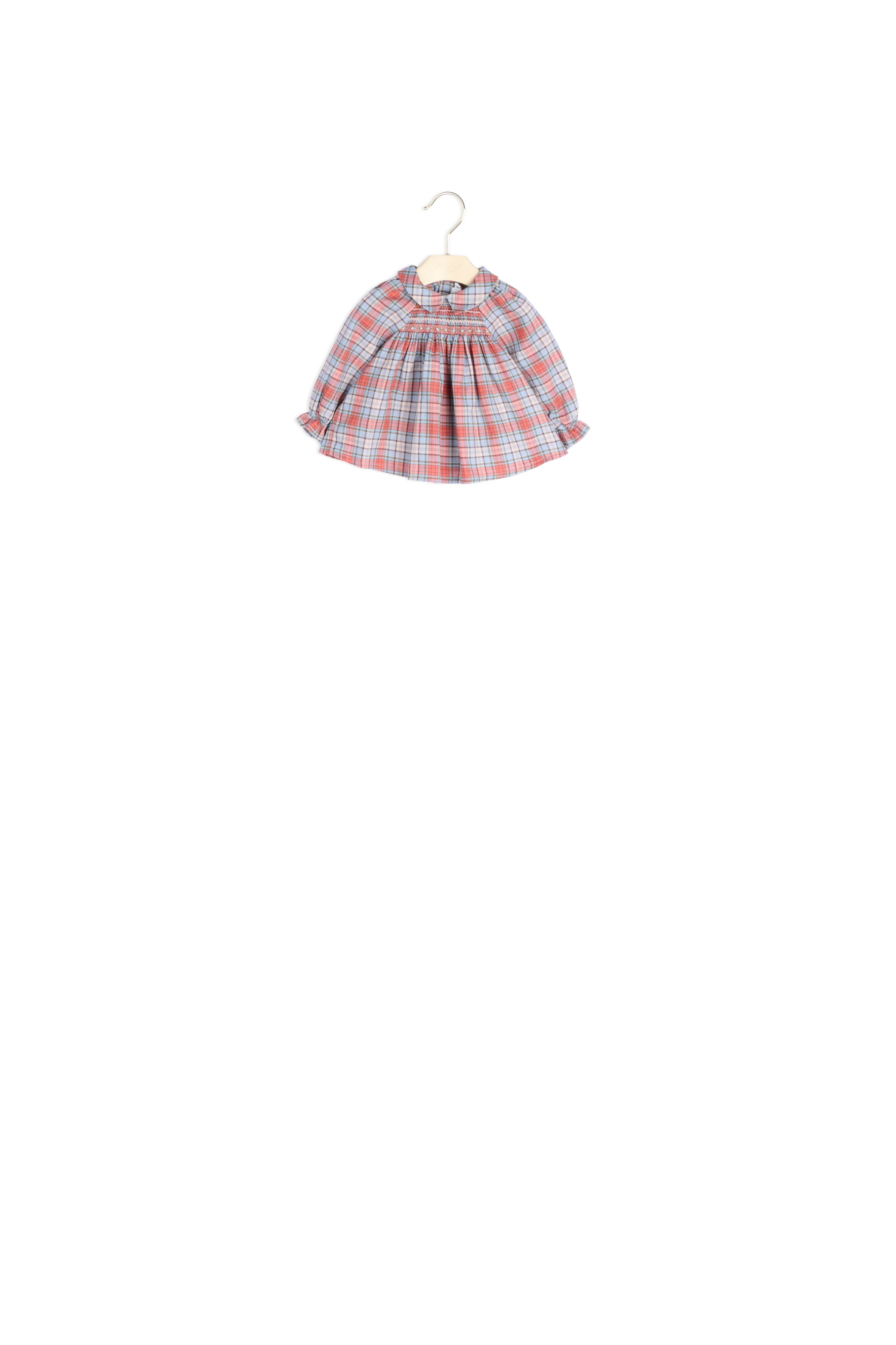 Blouse en twill de coton smockée Bonpoint Vintage seconde main photo 2