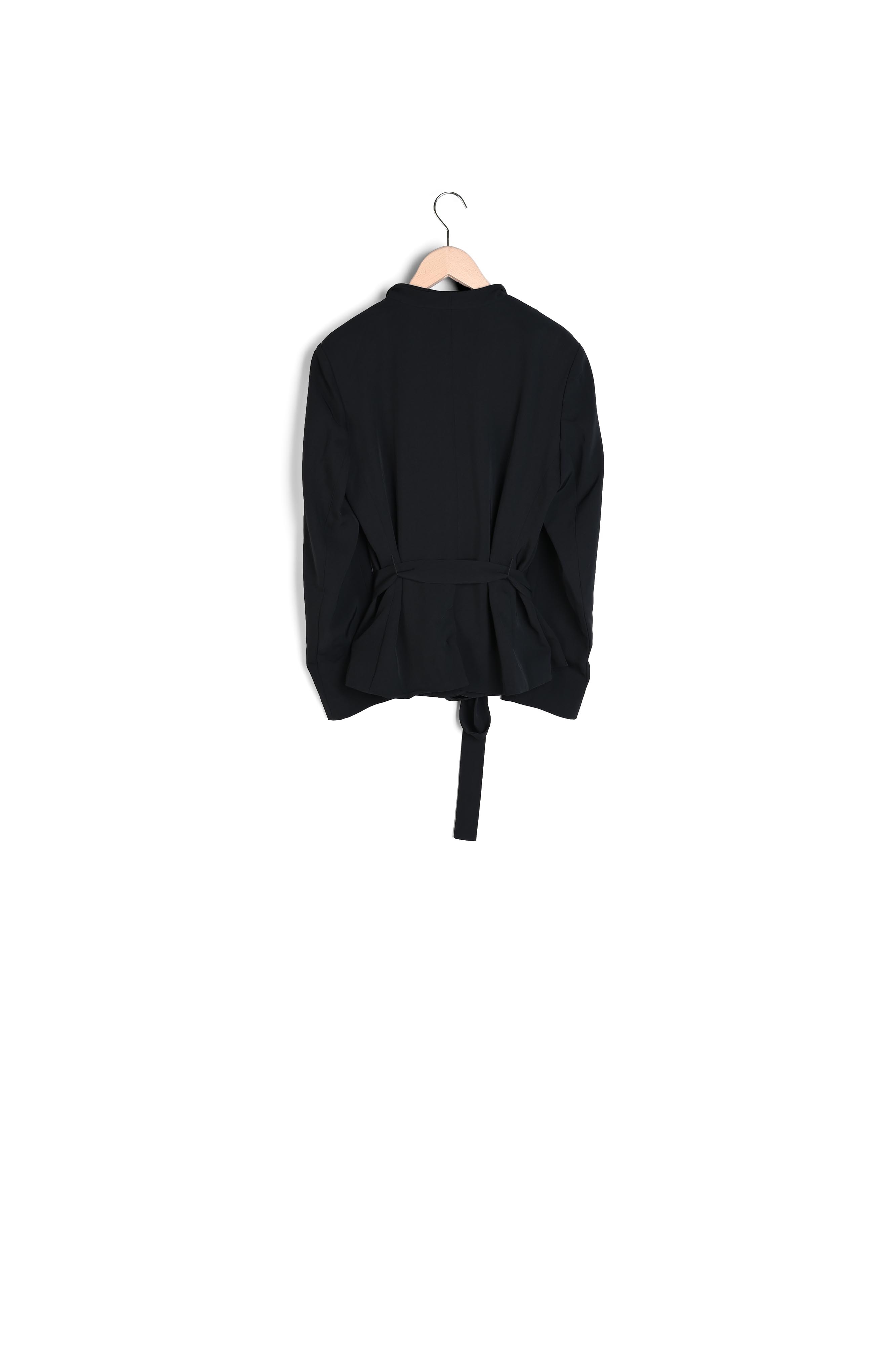 Veste noire en twill fluide Tara Jarmon seconde main photo 7