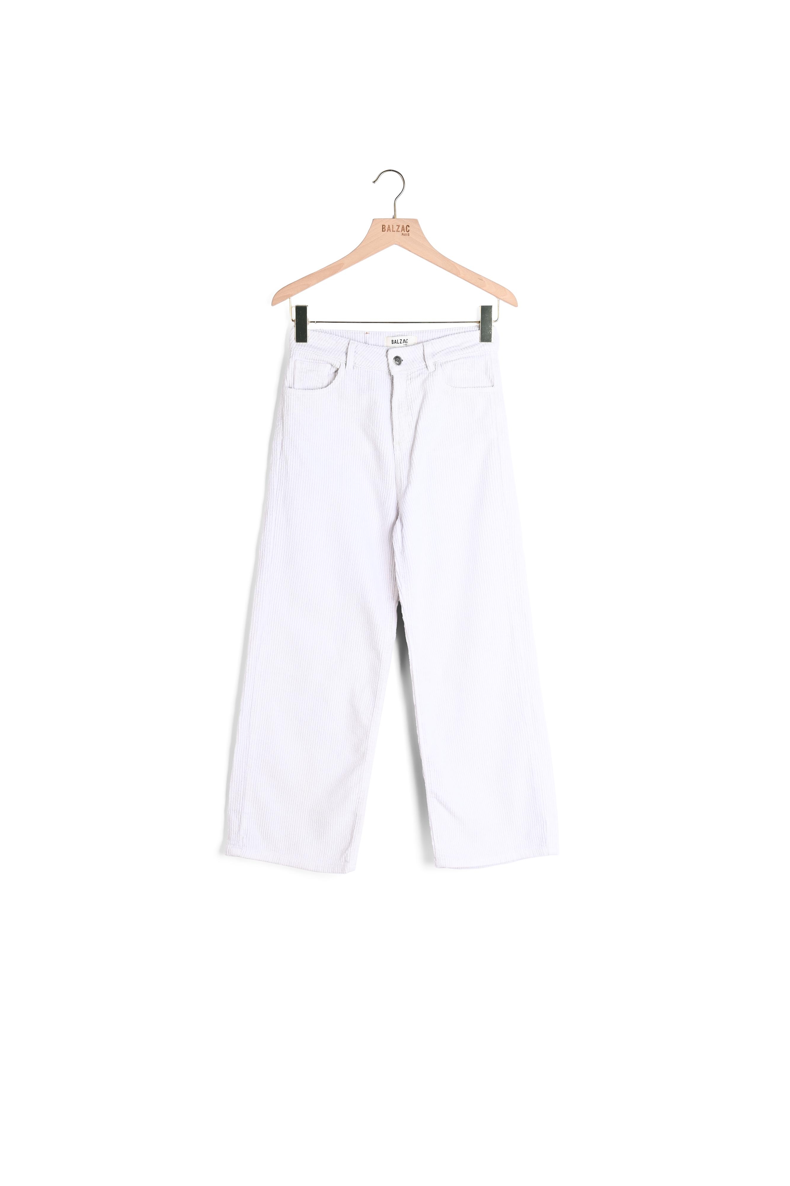 PANTALON ADRIANO BLANC PERLE Balzac seconde main photo 1