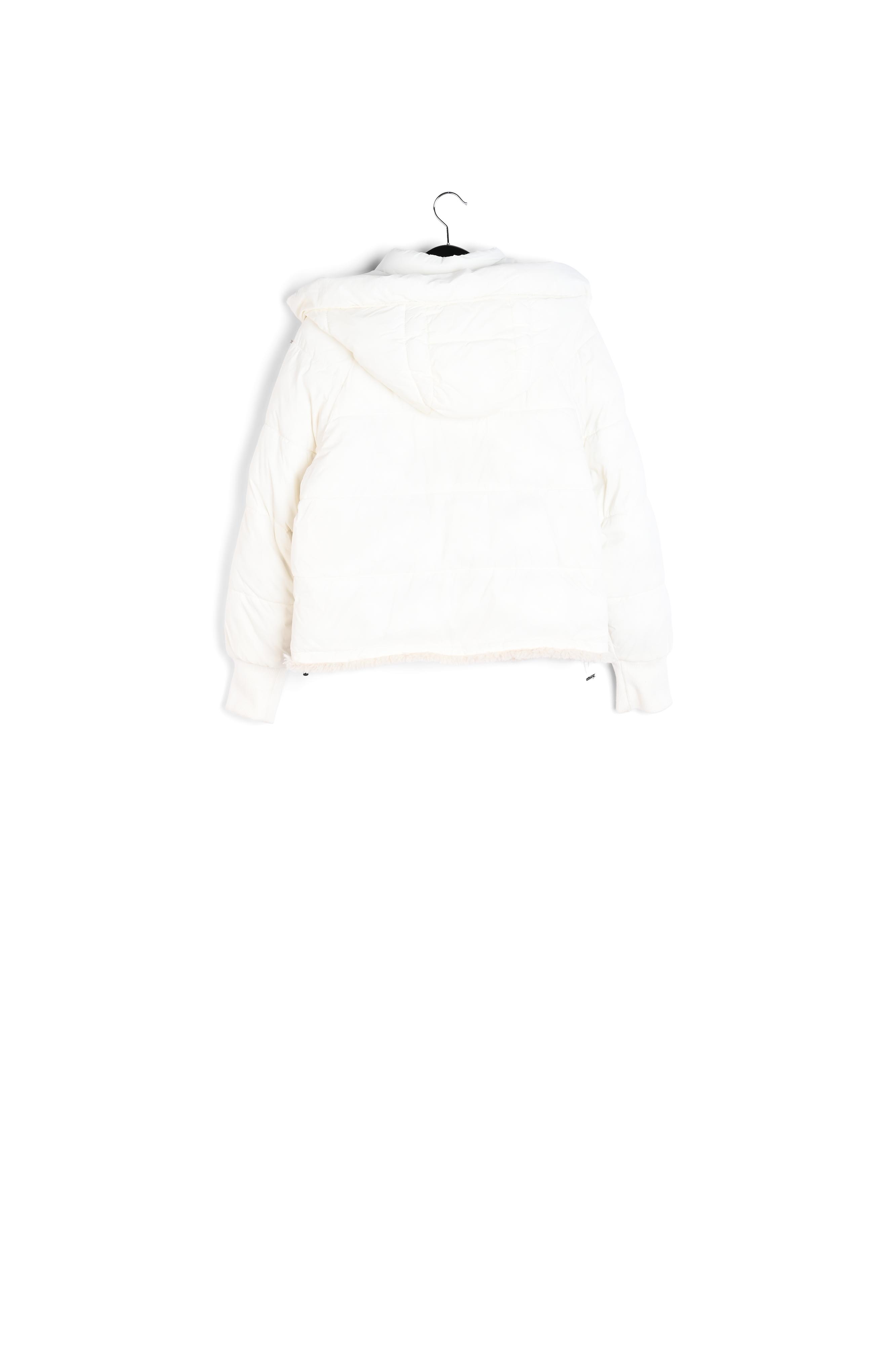 Off-white faux fur puffer jacket RE—SSENTIEL second-hand photo 2