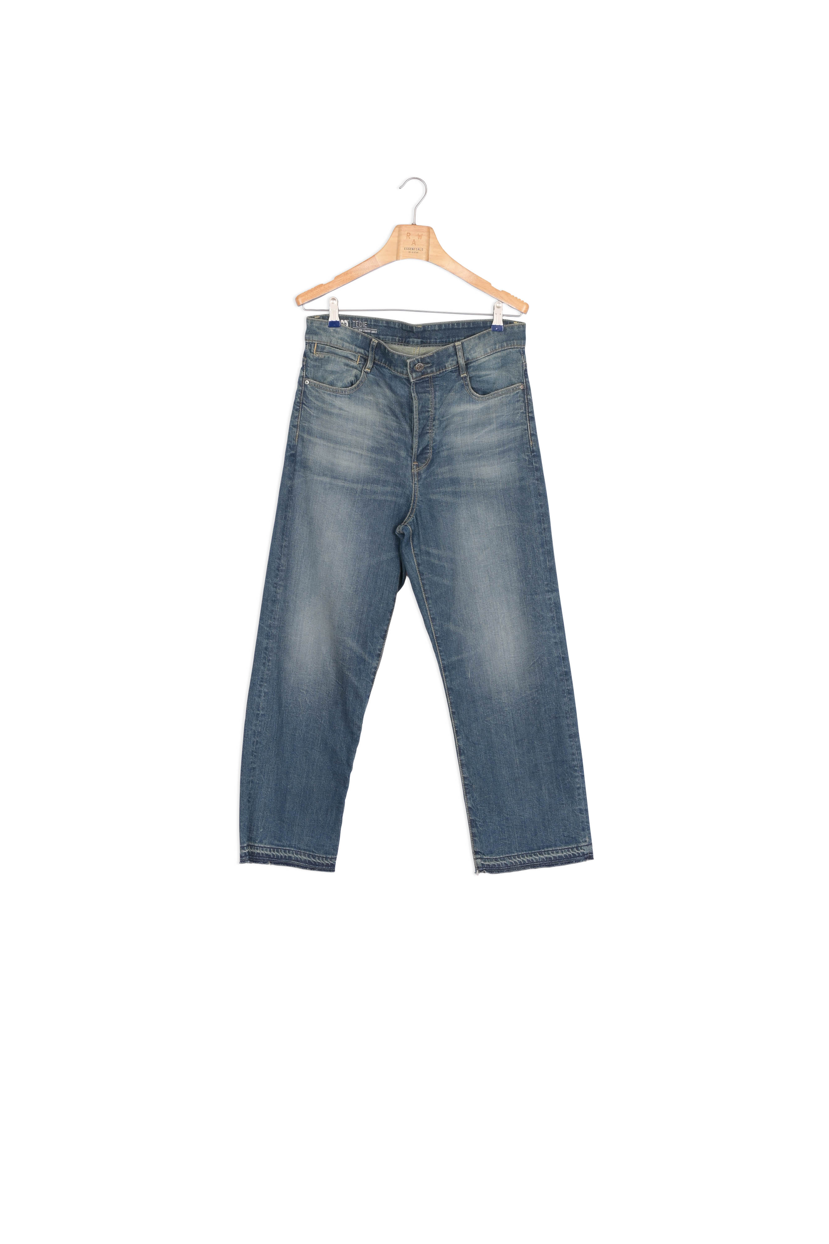 Jean Tedie Ultra High Straight Ripped Edge Ankle C G-star seconde main photo 1