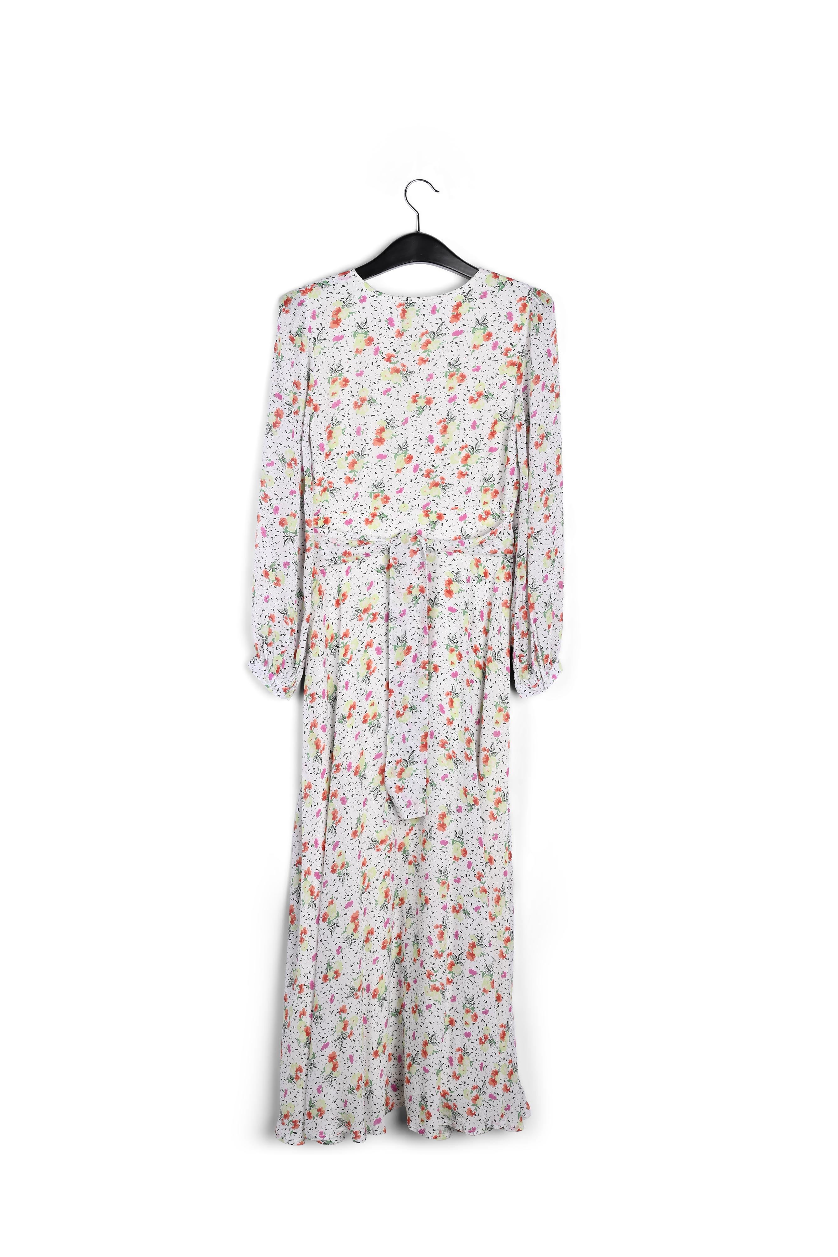 Gebroken witte maxiwikkeljurk met bloemen RE—SSENTIEL tweedehands photo 2