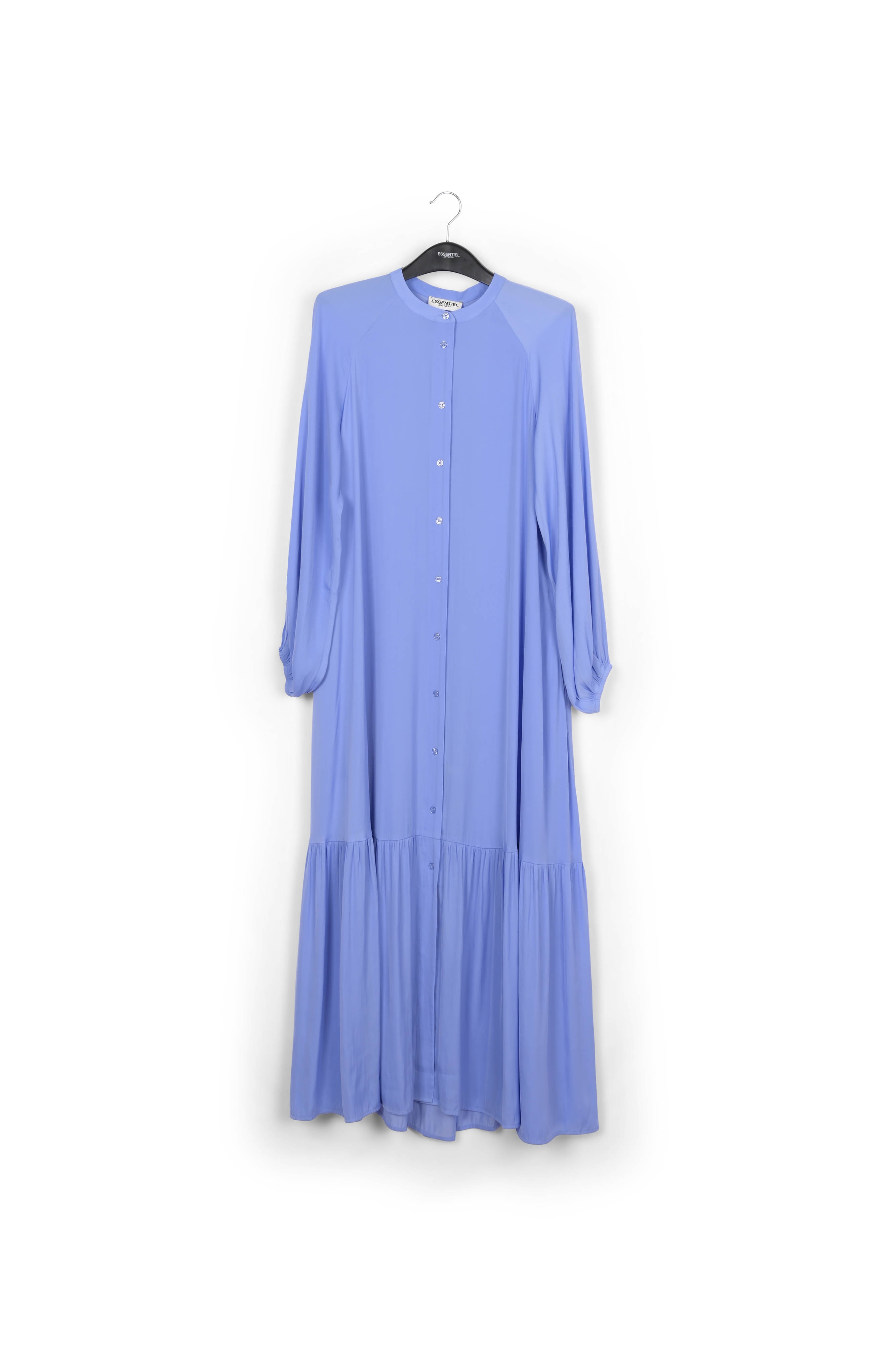 Blauwe maxi-jurk met lange mouwen RE—SSENTIEL tweedehands photo 1