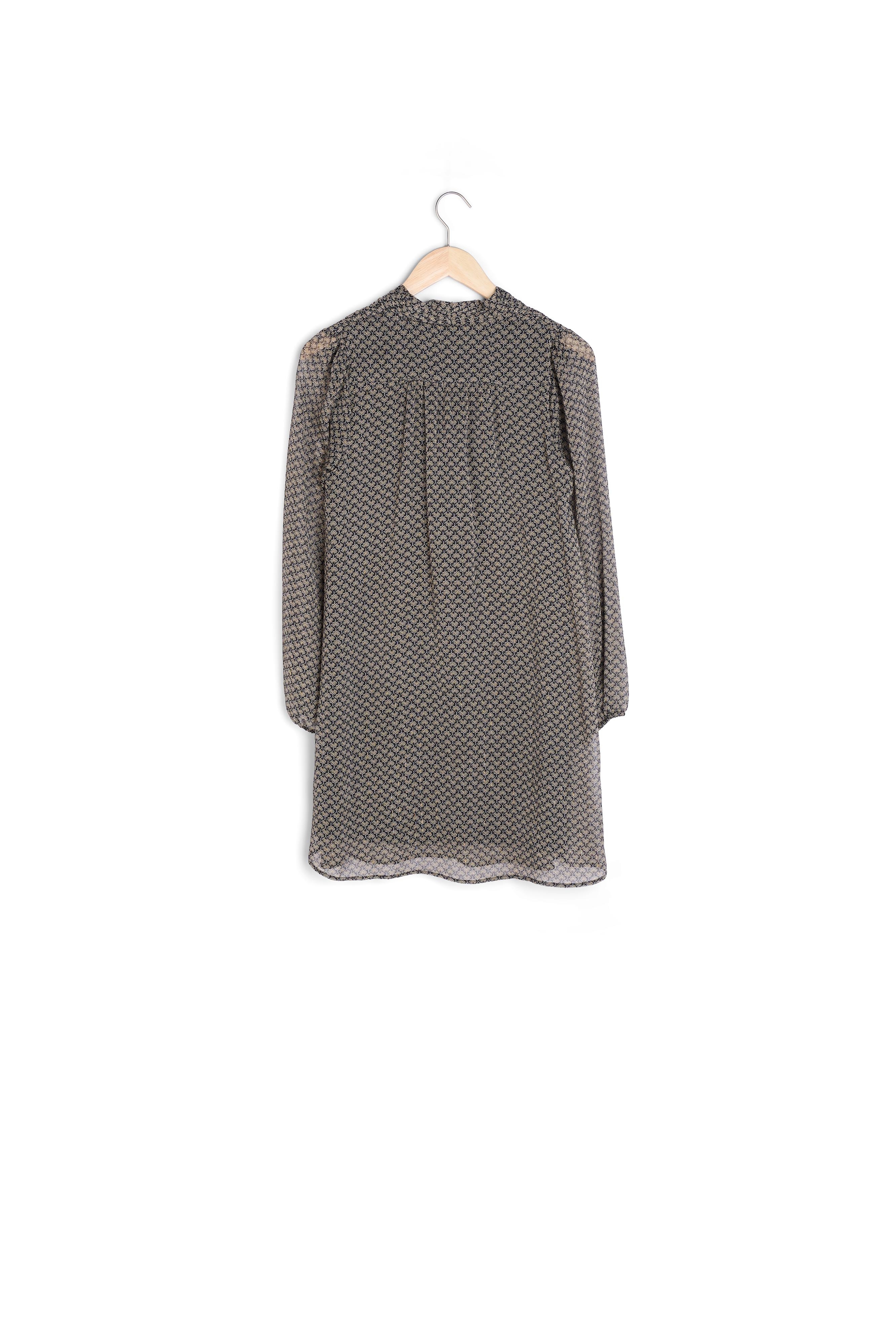 Robe courte imprimée noire et beige Hemilie Maison 123 seconde main photo 4