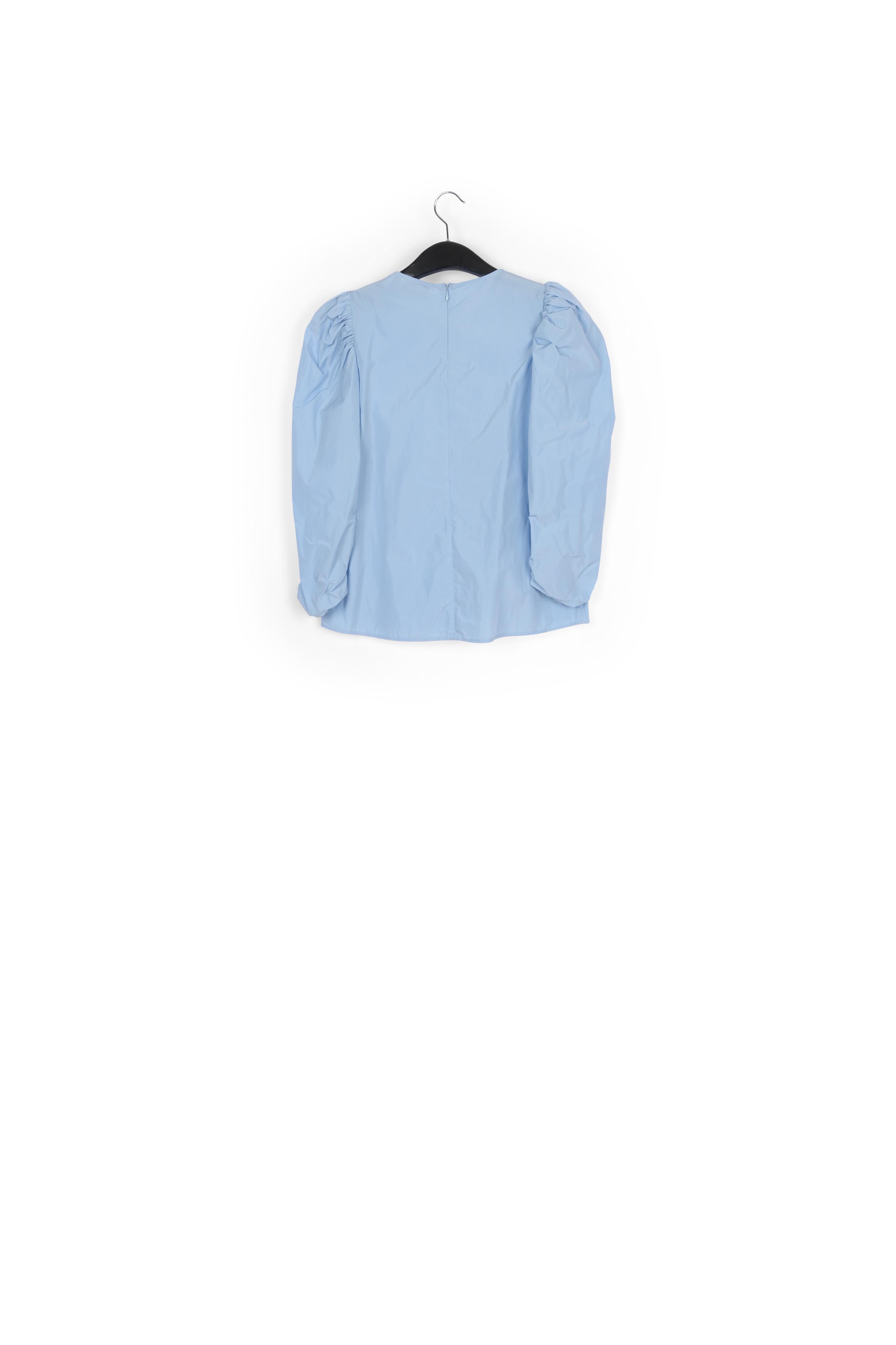Sky blue puffed sleeves top RE—SSENTIEL second-hand photo 2