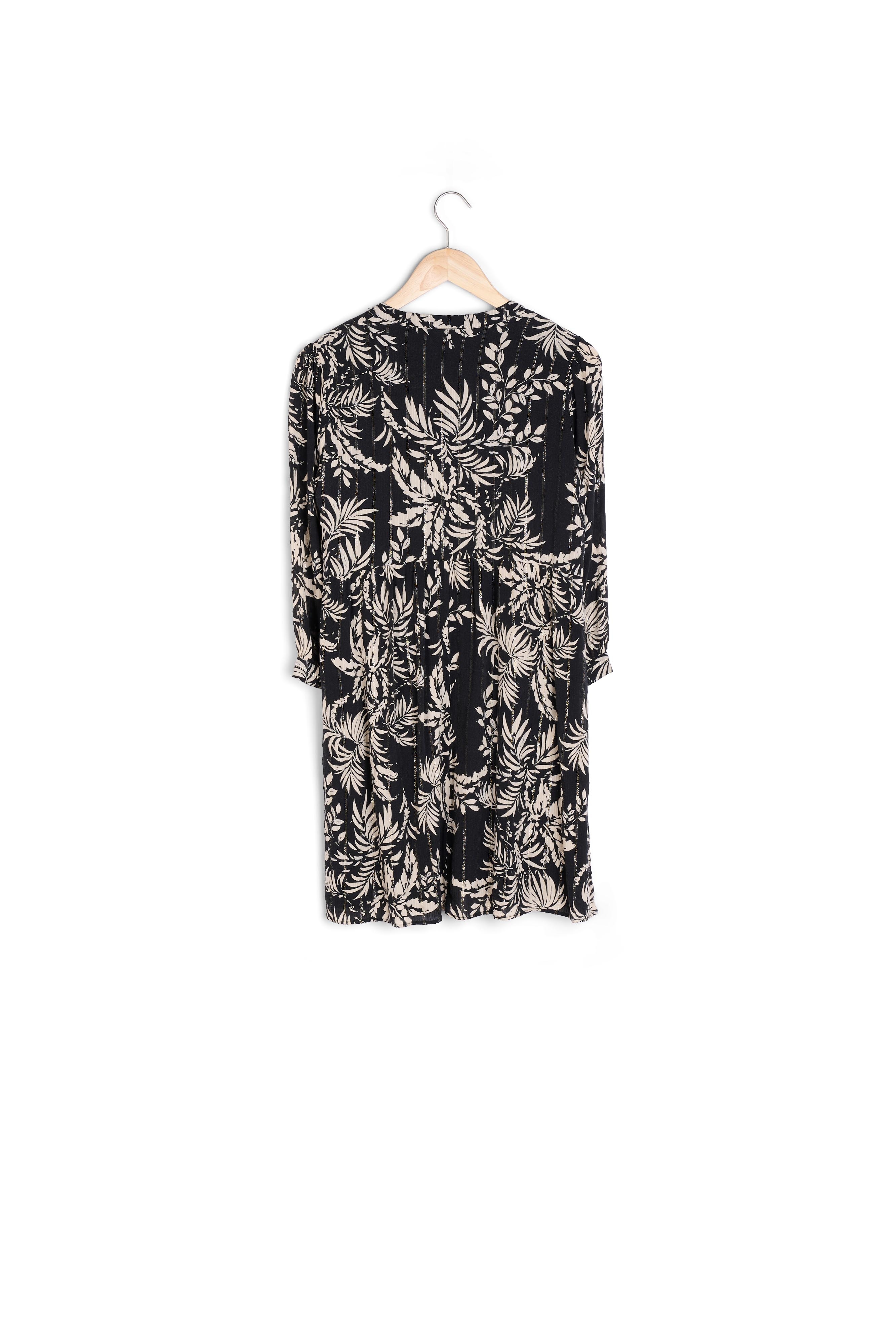 Robe courte imprimée noire Calypso Maison 123 seconde main photo 4