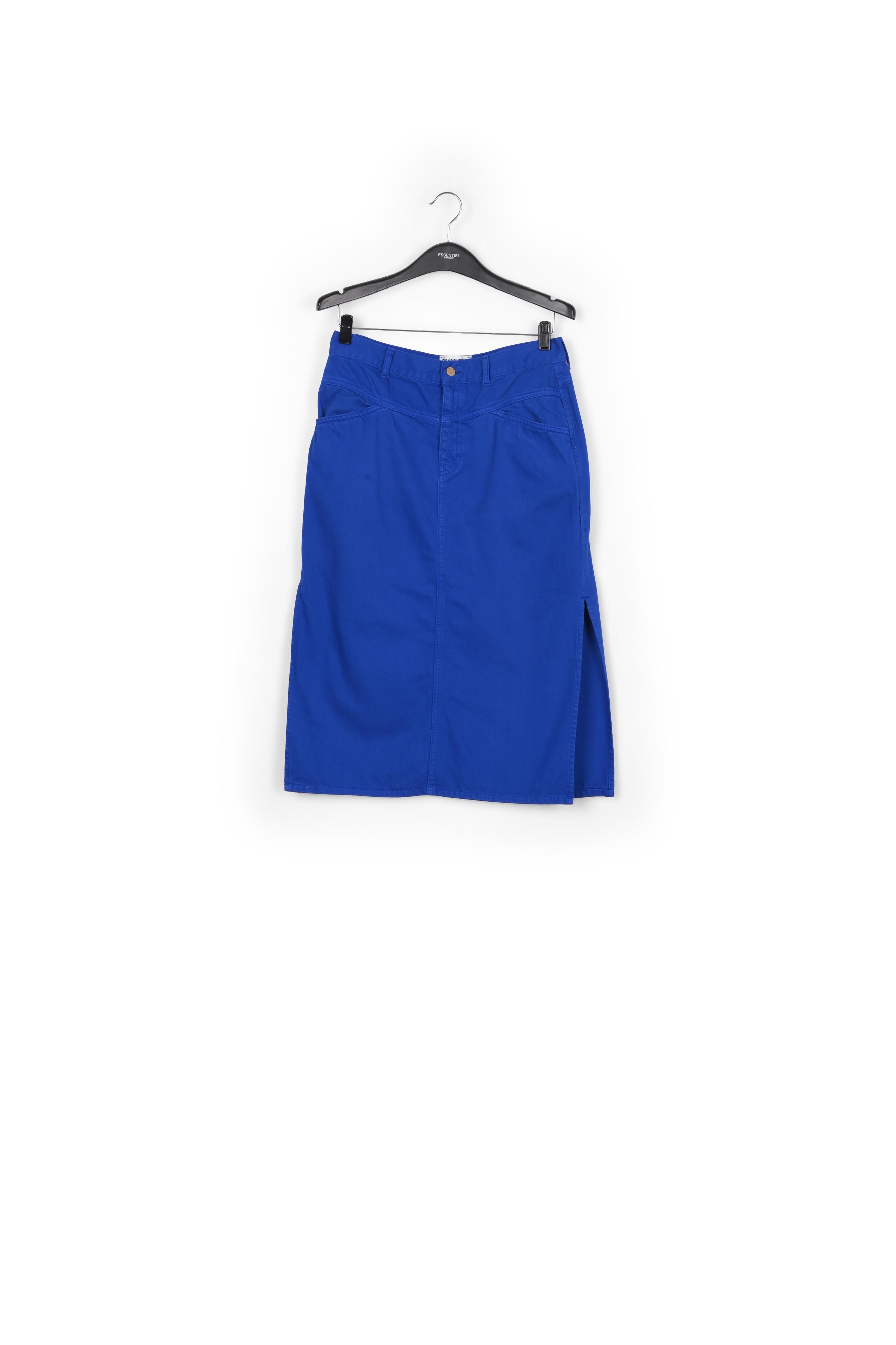 Jupe fourreau bleue à taille haute RE—SSENTIEL seconde main photo 1