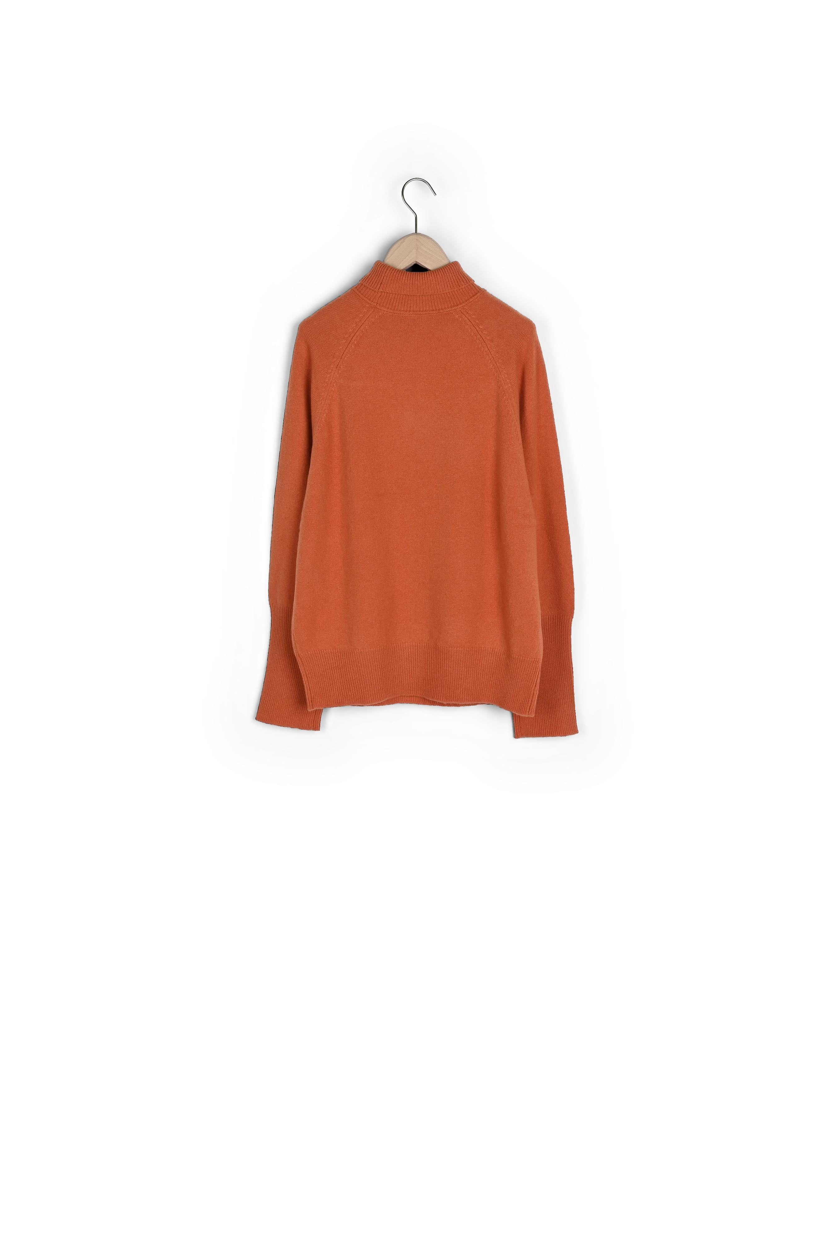 Pull Passion orange en maille identitaire Tara Jarmon seconde main photo 8