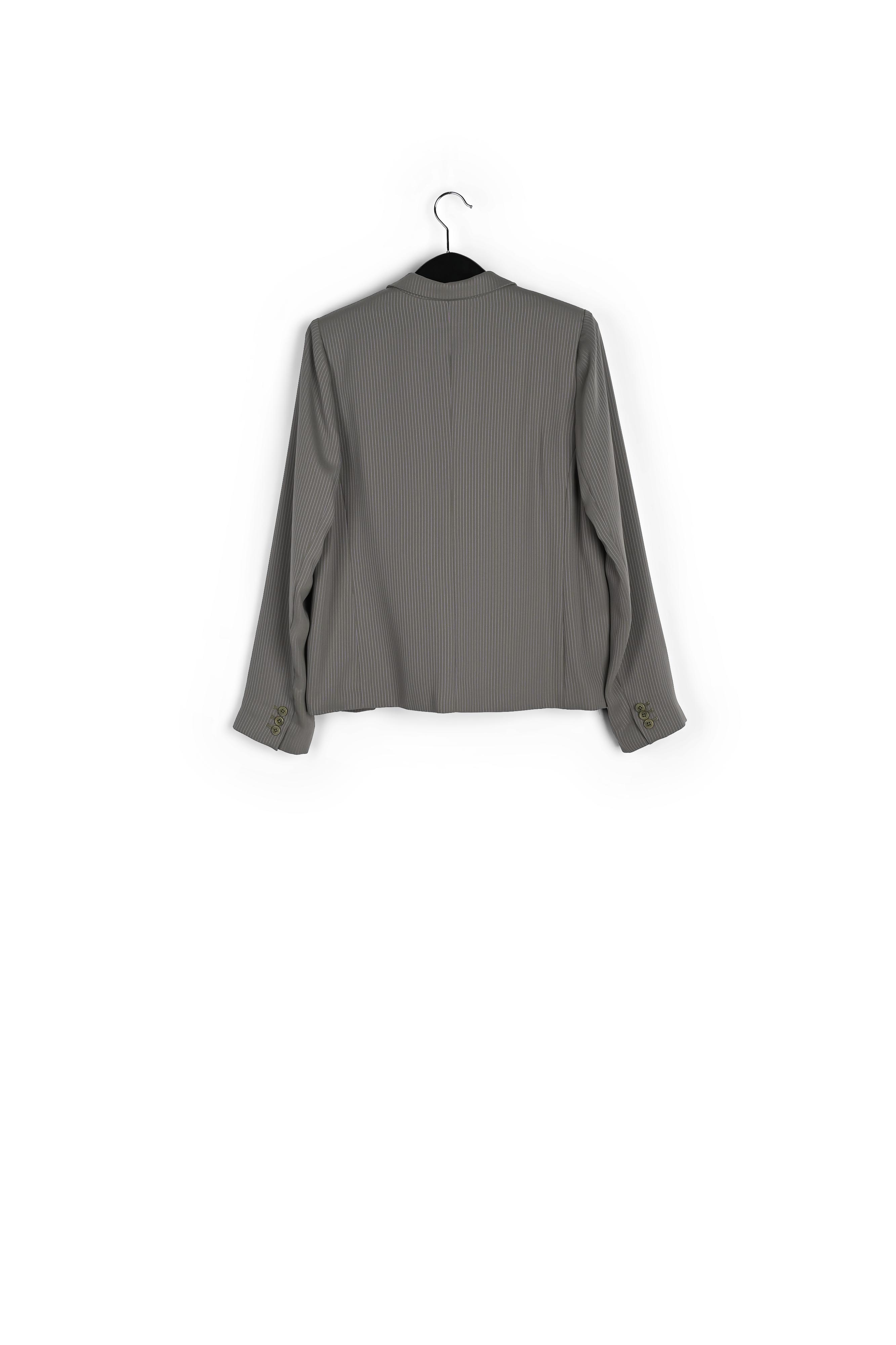 Veste grise à rayures RE—SSENTIEL seconde main photo 2