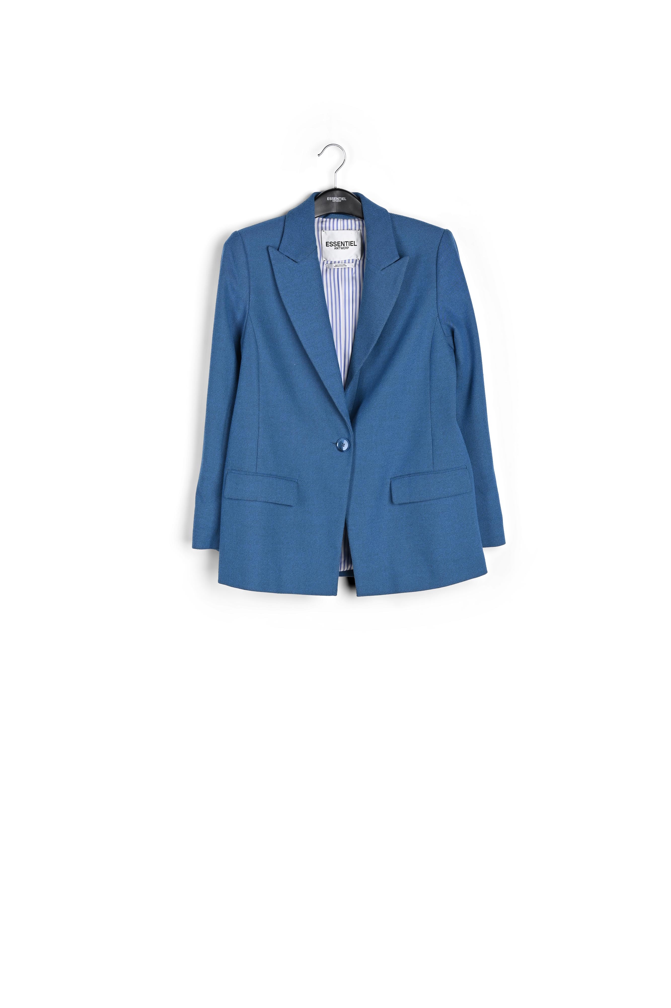 Blazer bleu à  simple boutonnage RE—SSENTIEL seconde main photo 1