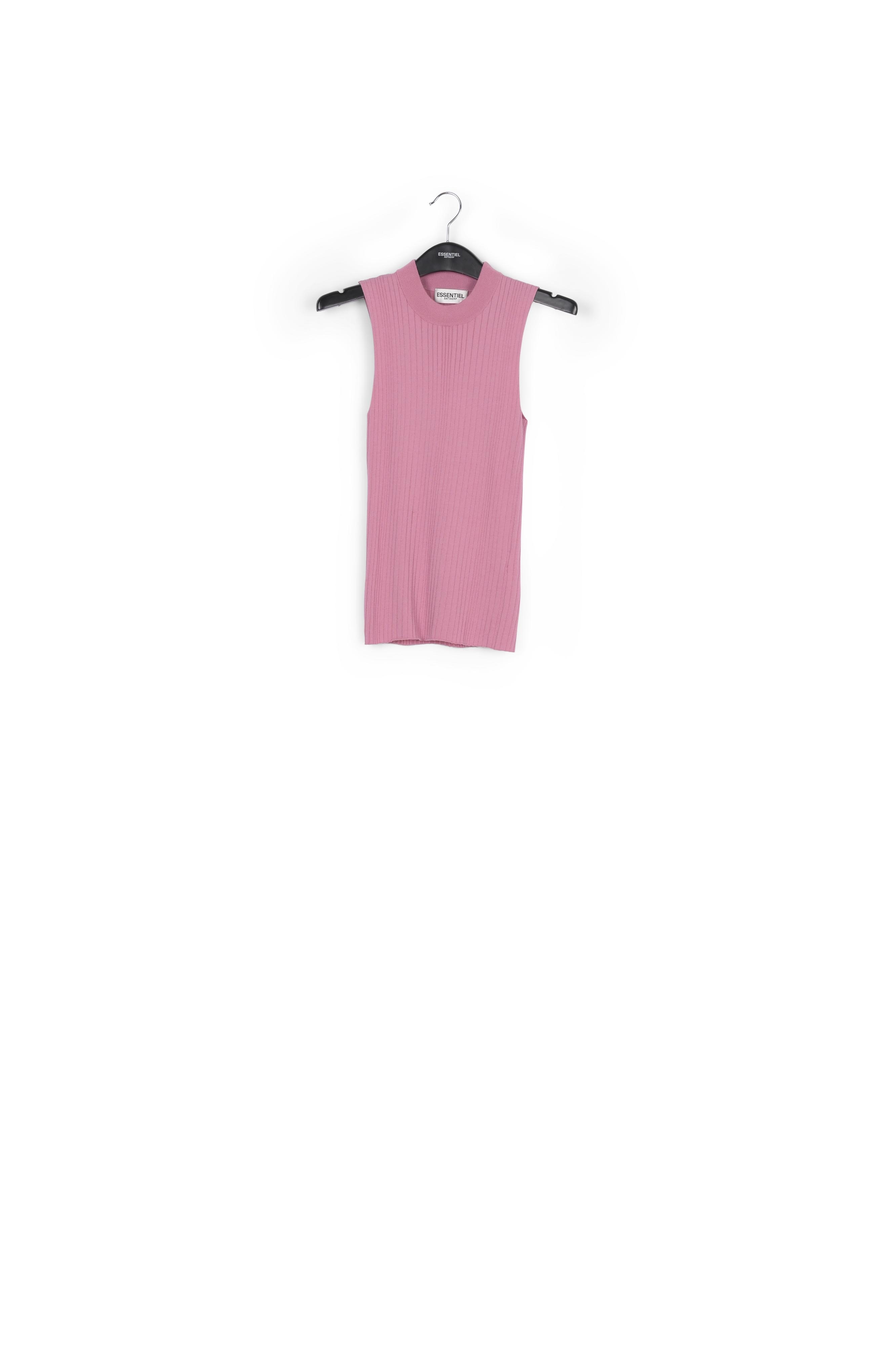 Product photo Lilac fitted ribbed-knit top number 0