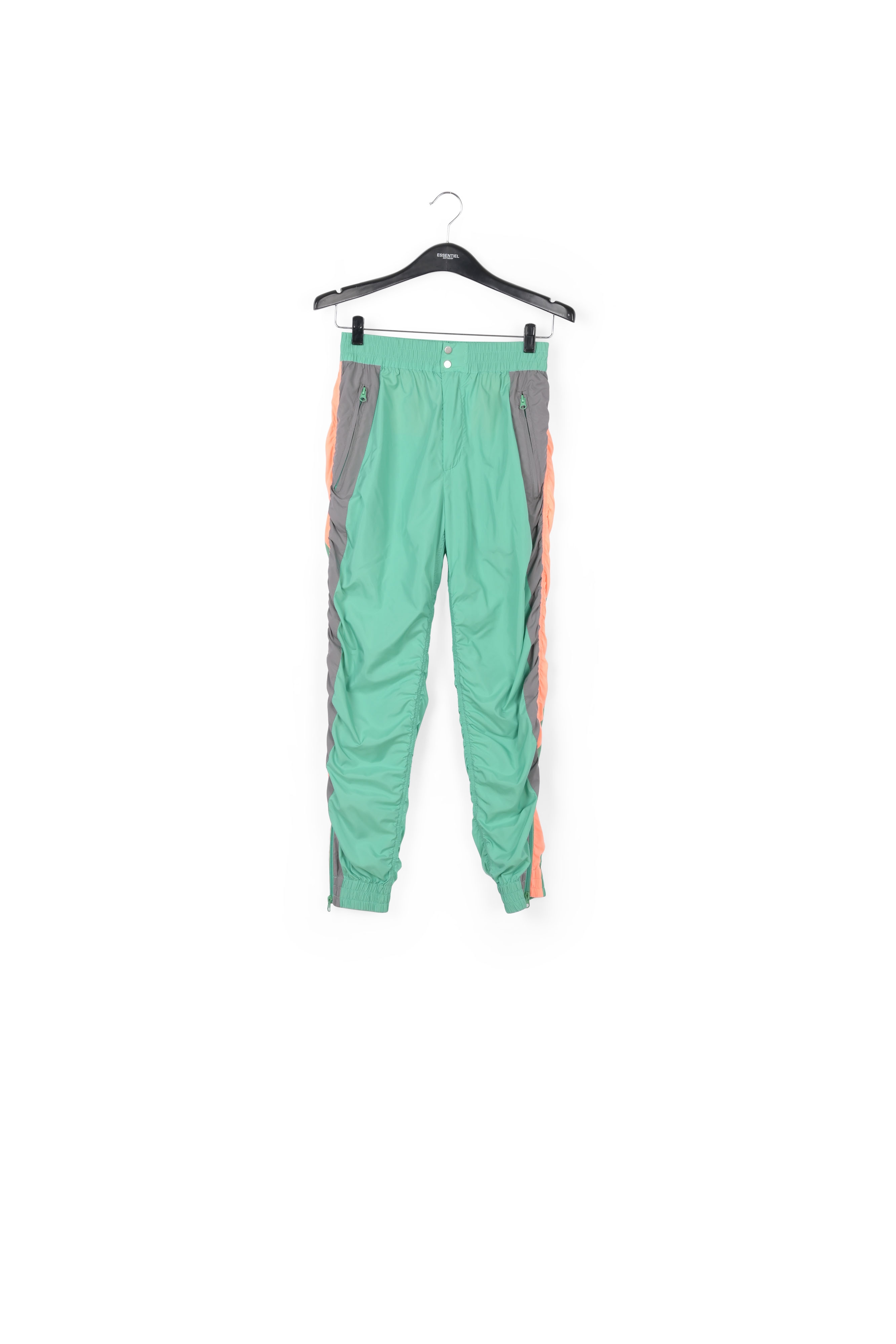 Pantalon de survêtement vert, gris et pêche RE—SSENTIEL seconde main photo 1