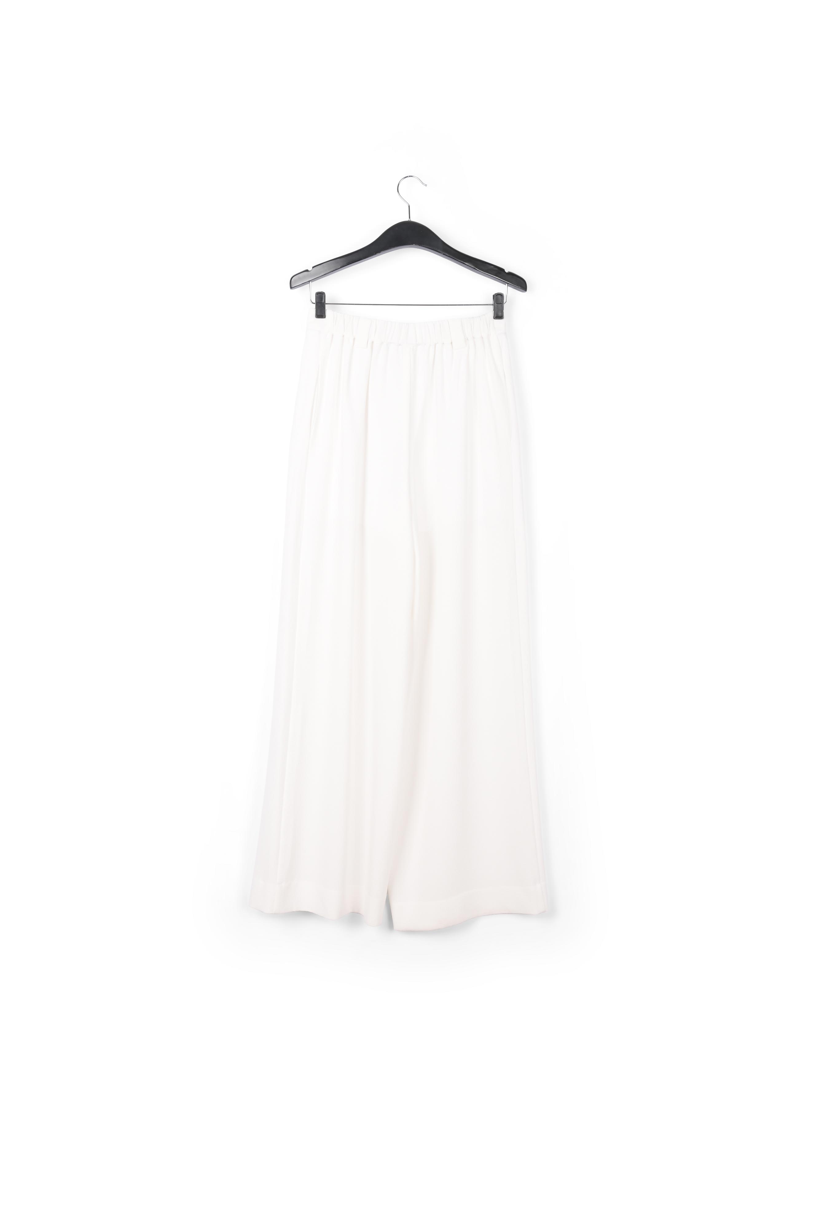 Gebroken witte broek met brede pijpen RE—SSENTIEL tweedehands photo 2