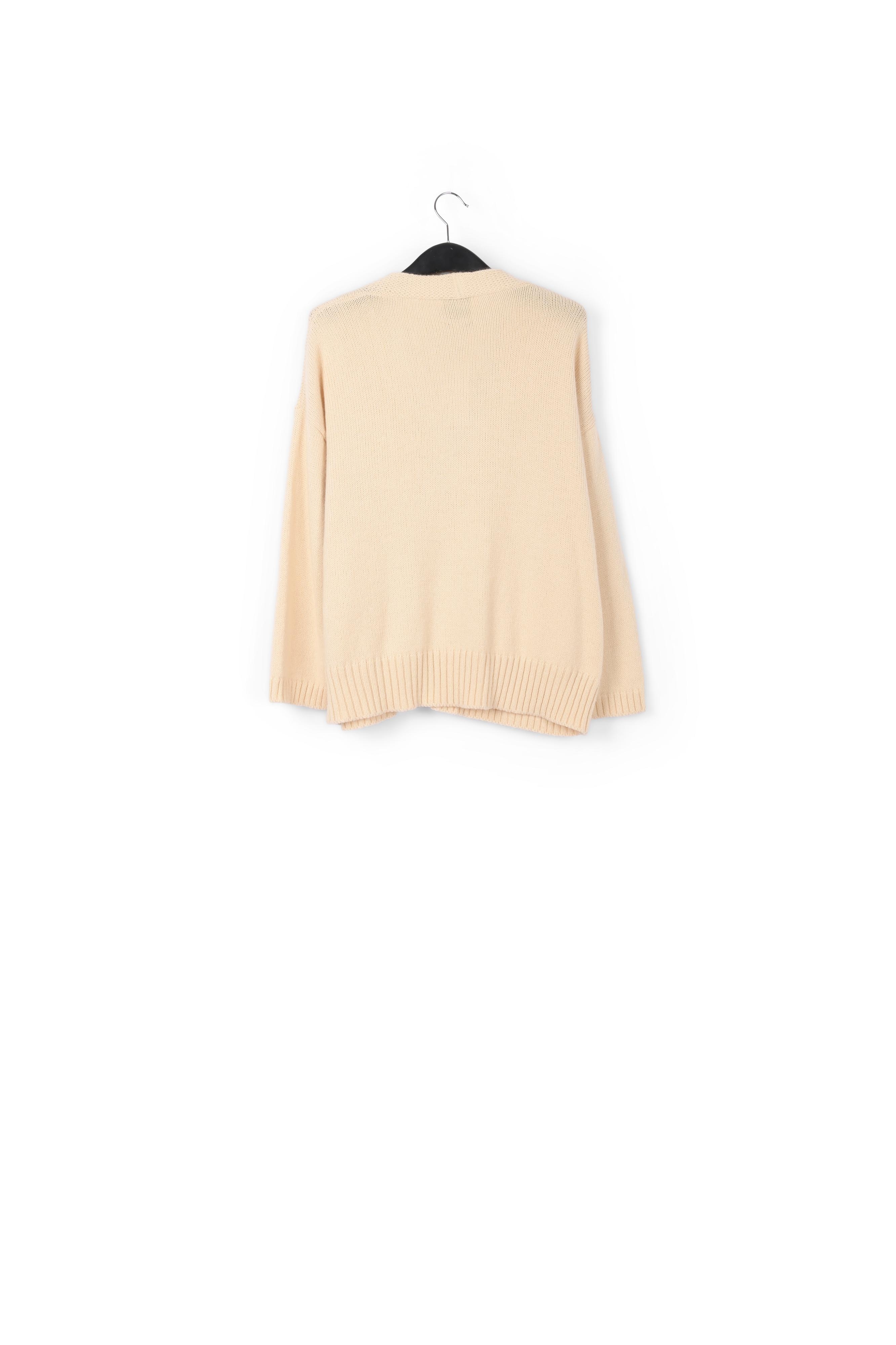 Productfoto Gebroken witte oversized cardigan met strasknopen nummer 1