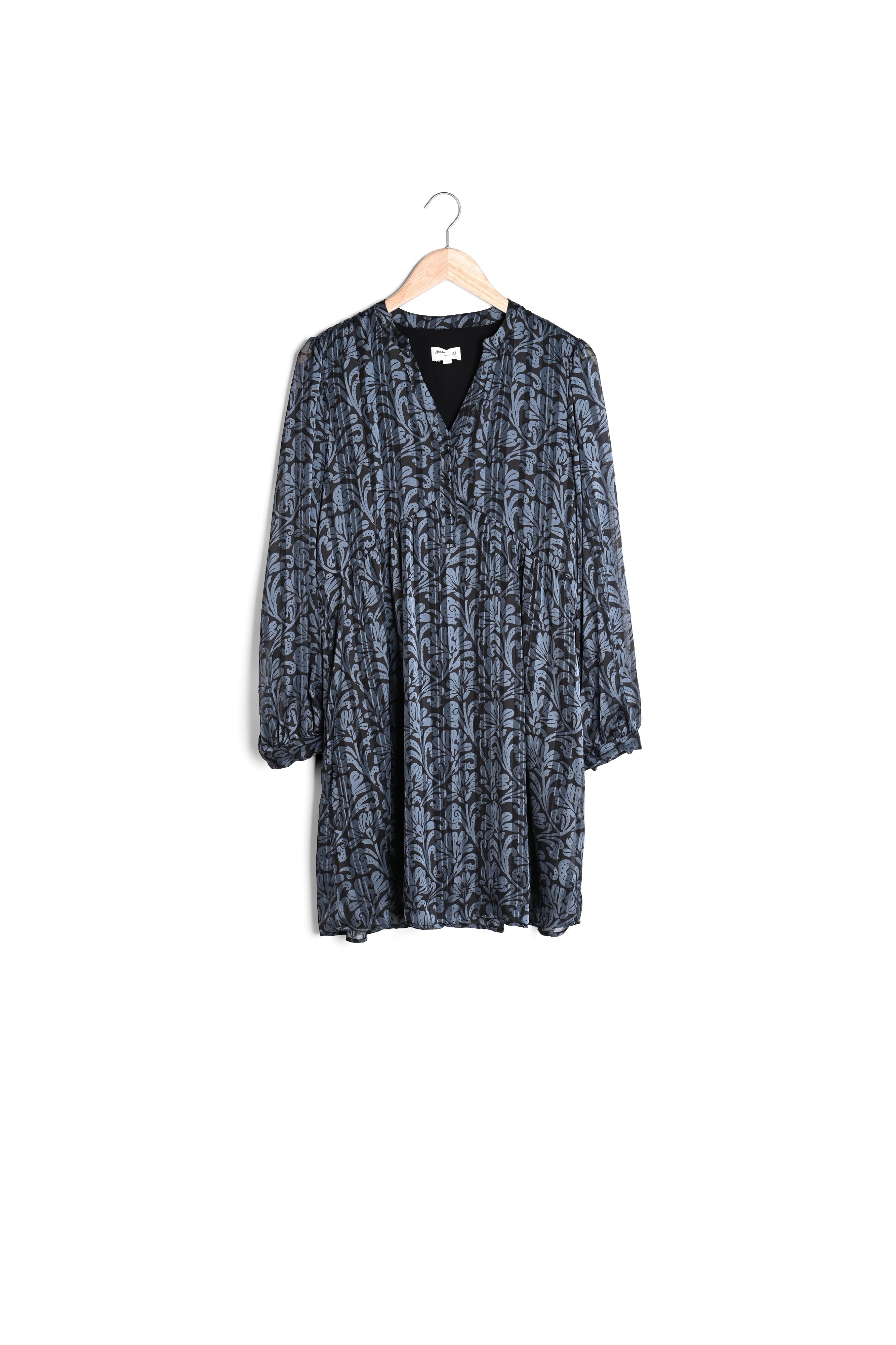 Robe courte imprimée bleue Calypso Maison 123 seconde main photo 1