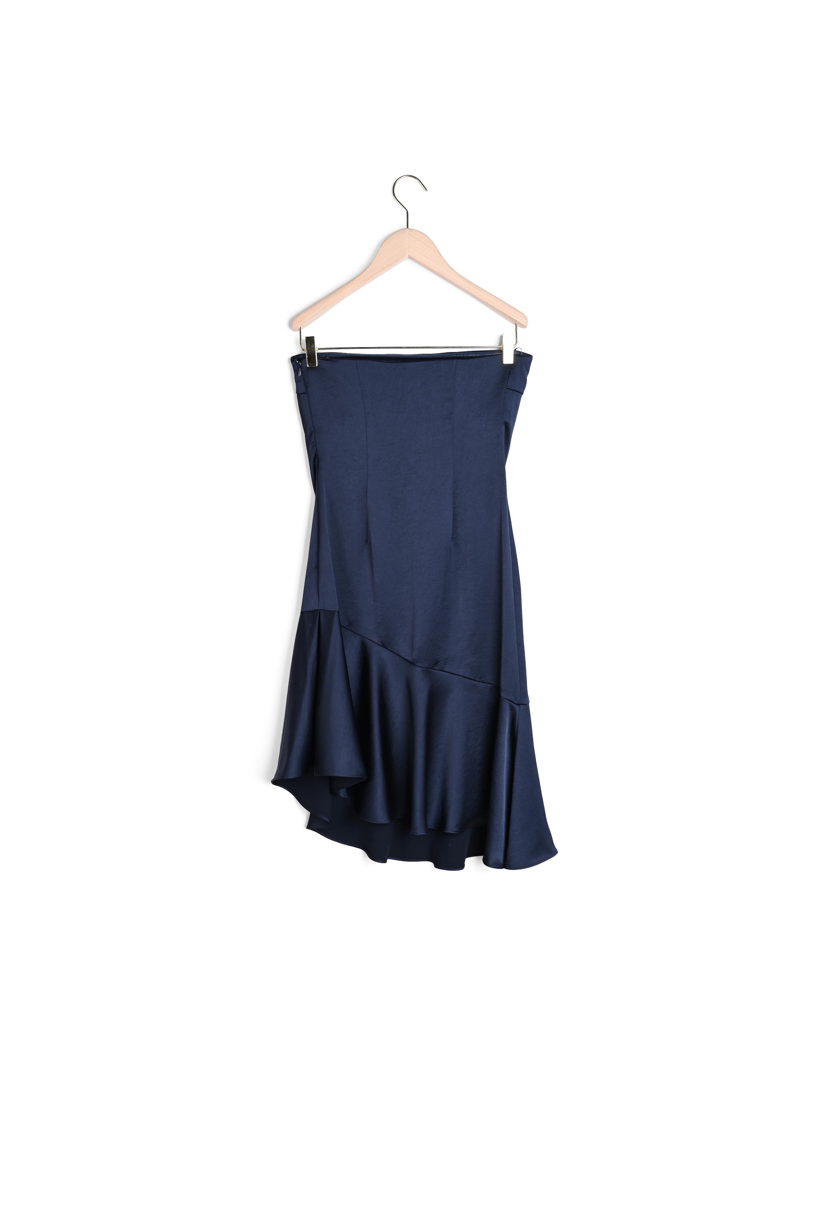 Photo produit Robe Randall bleu nuit en crêpe envers satin numéro 1