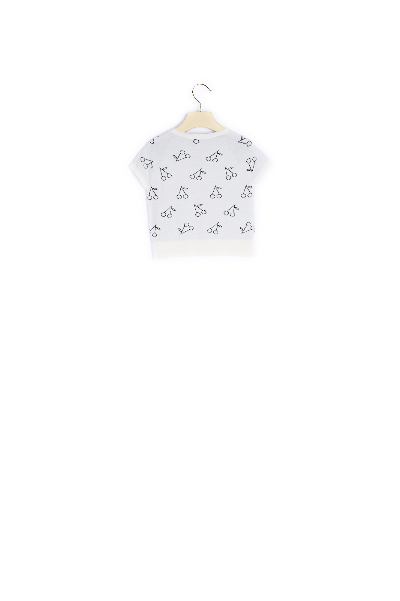 Pullover manches courtes Cerises Bonpoint Vintage seconde main photo 2