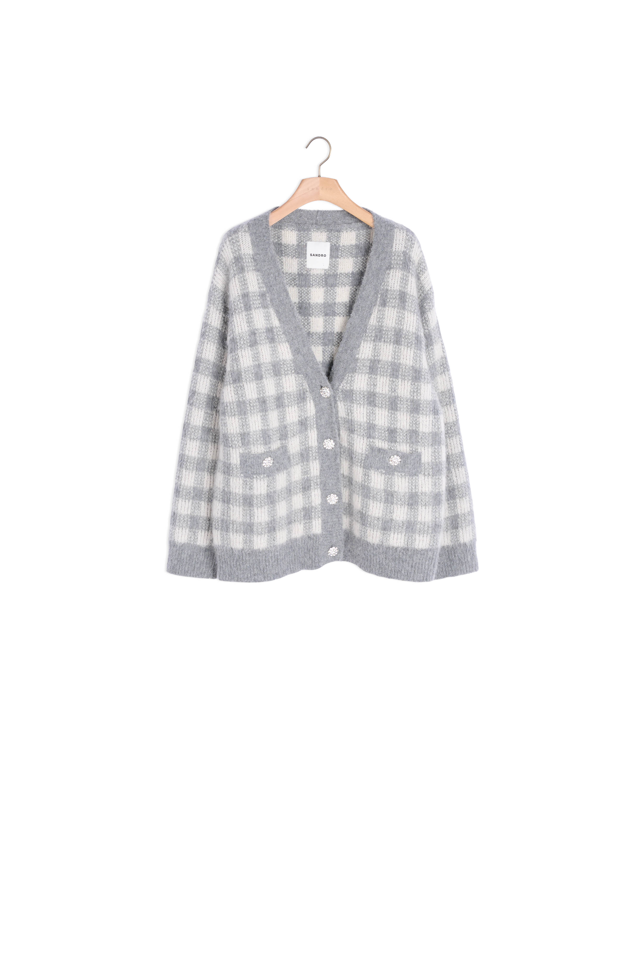 Produktfoto Karierter Jacquard-Cardigan Nummer 0