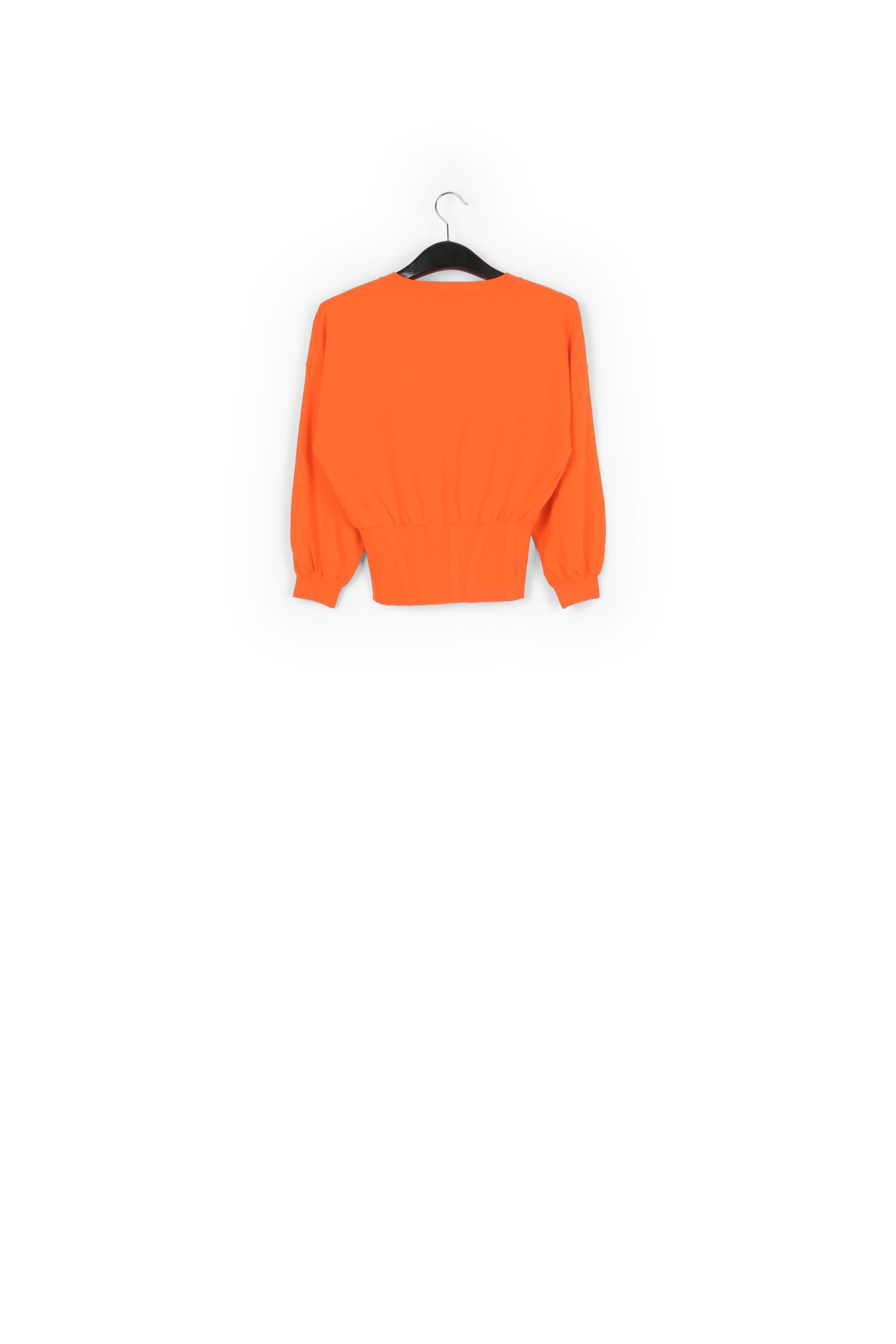 Oranje trui met aansluitende taille RE—SSENTIEL tweedehands photo 2