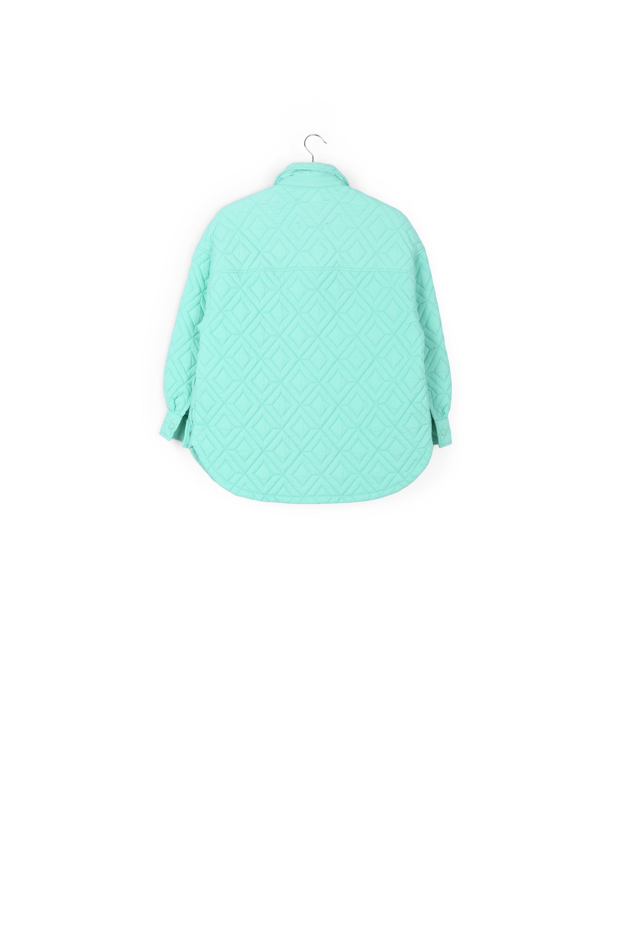 Turquoise quilted jacket RE—SSENTIEL second-hand photo 2