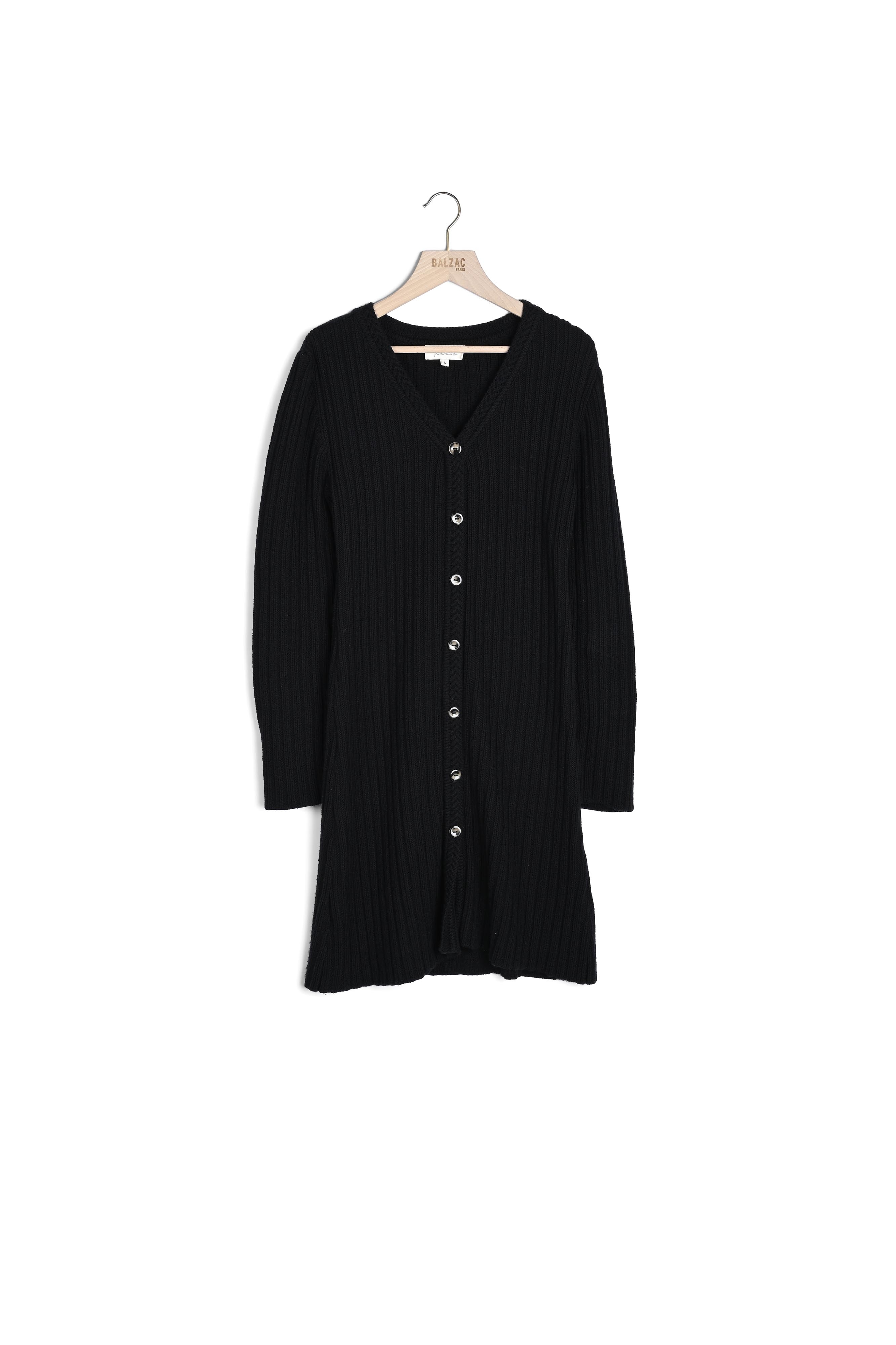 ROBE KARLA NOIRE EN LAINE Balzac seconde main photo 1