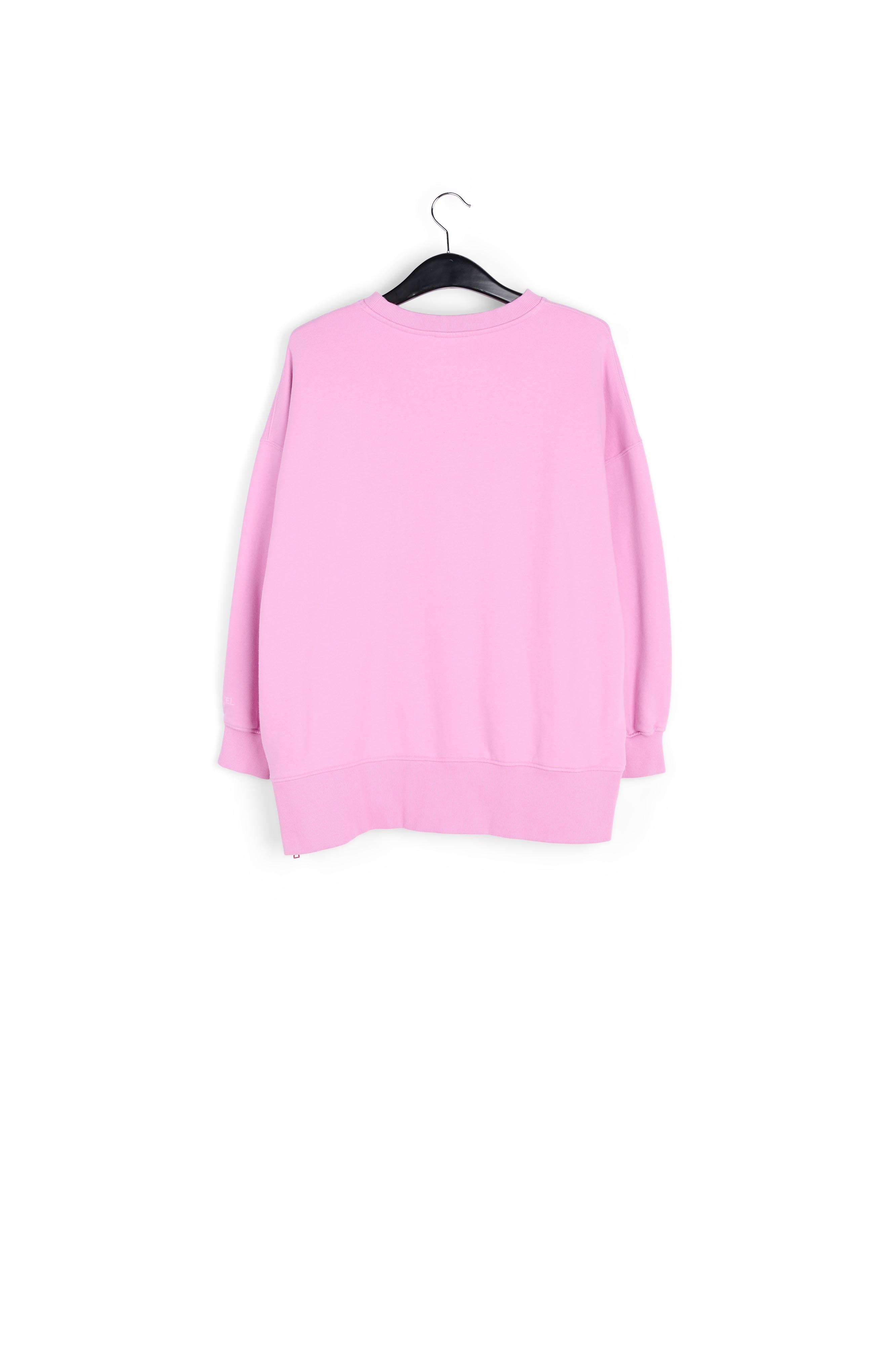 Sweat boxy en coton bio rose RE—SSENTIEL seconde main photo 2
