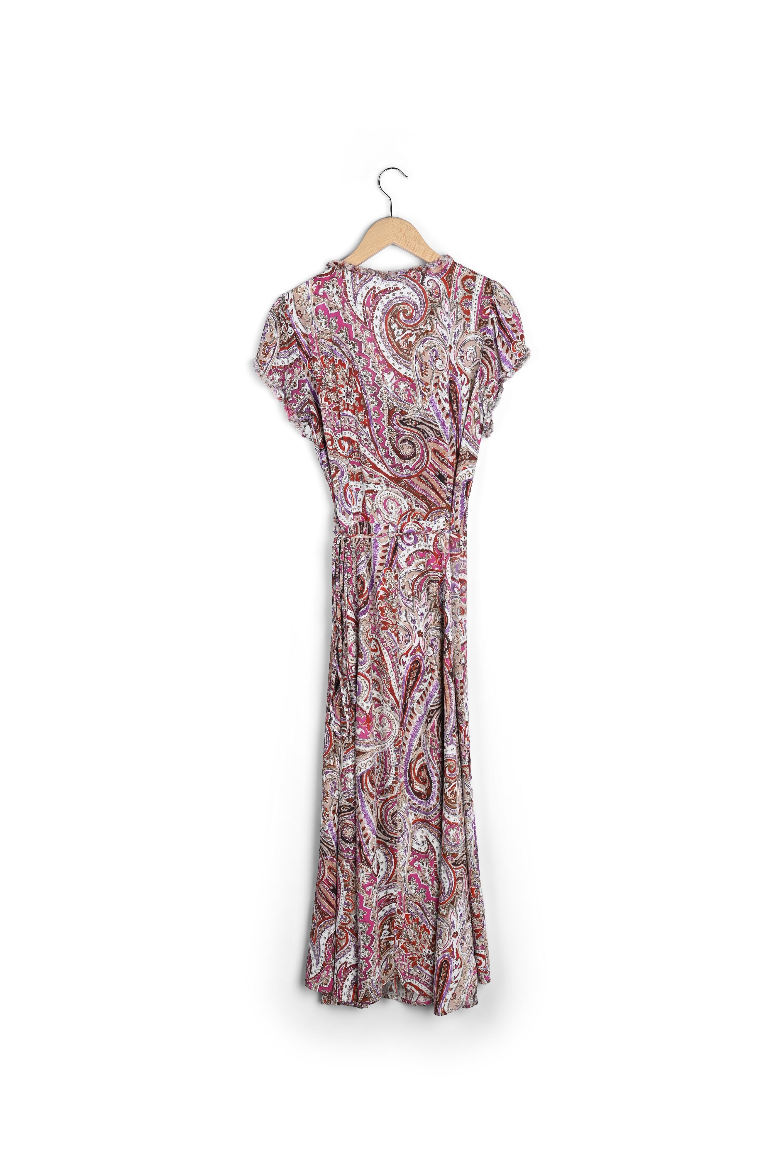 Photo produit Robe longue portefeuille imprimée - JESSY numéro 1