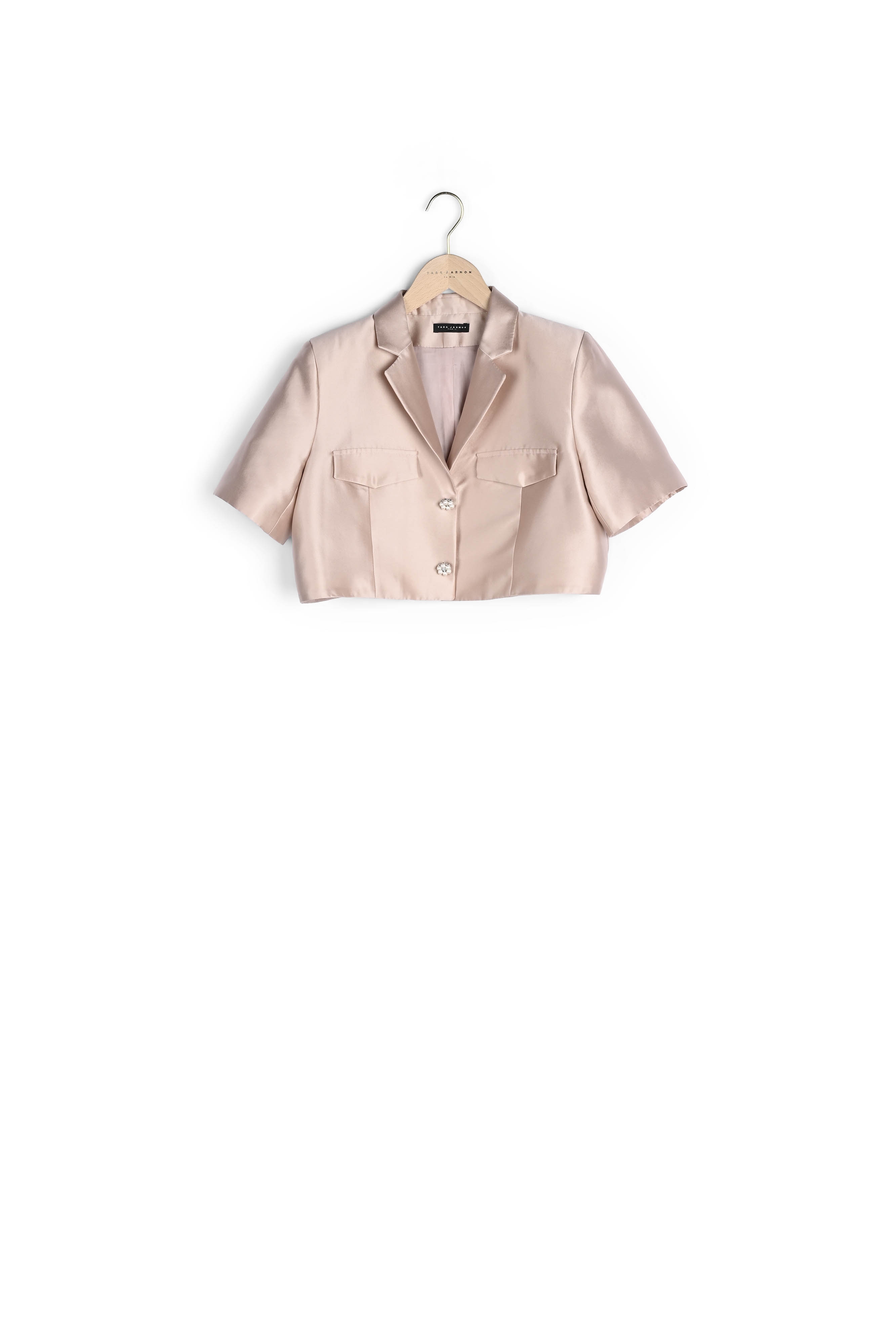 Veste Volupte nude en satin Tara Jarmon seconde main photo 5