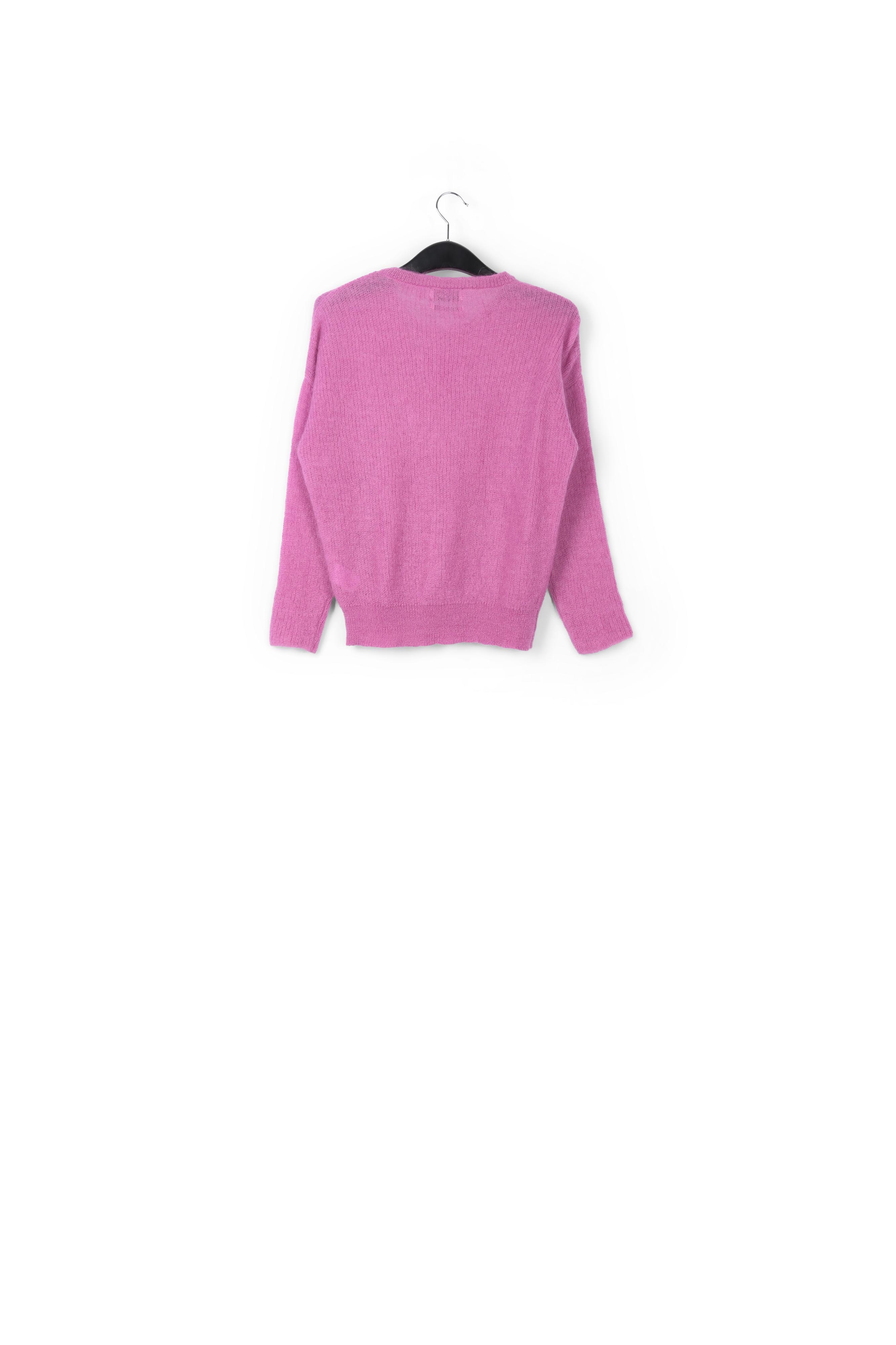 Pull oversize lilas en mohair mélangé RE—SSENTIEL seconde main photo 2