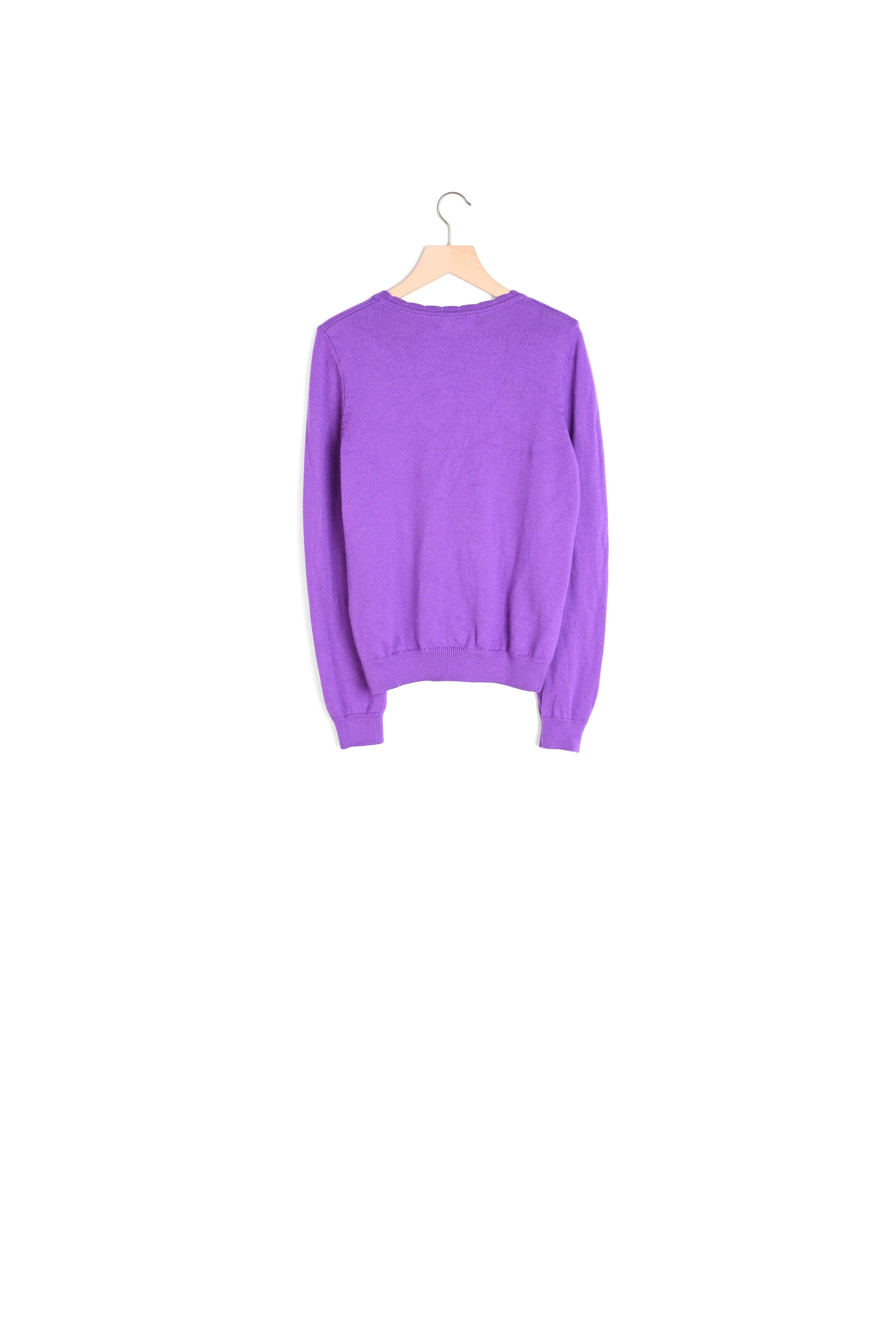 CARDIGAN IZIA VIOLET Balzac seconde main photo 2