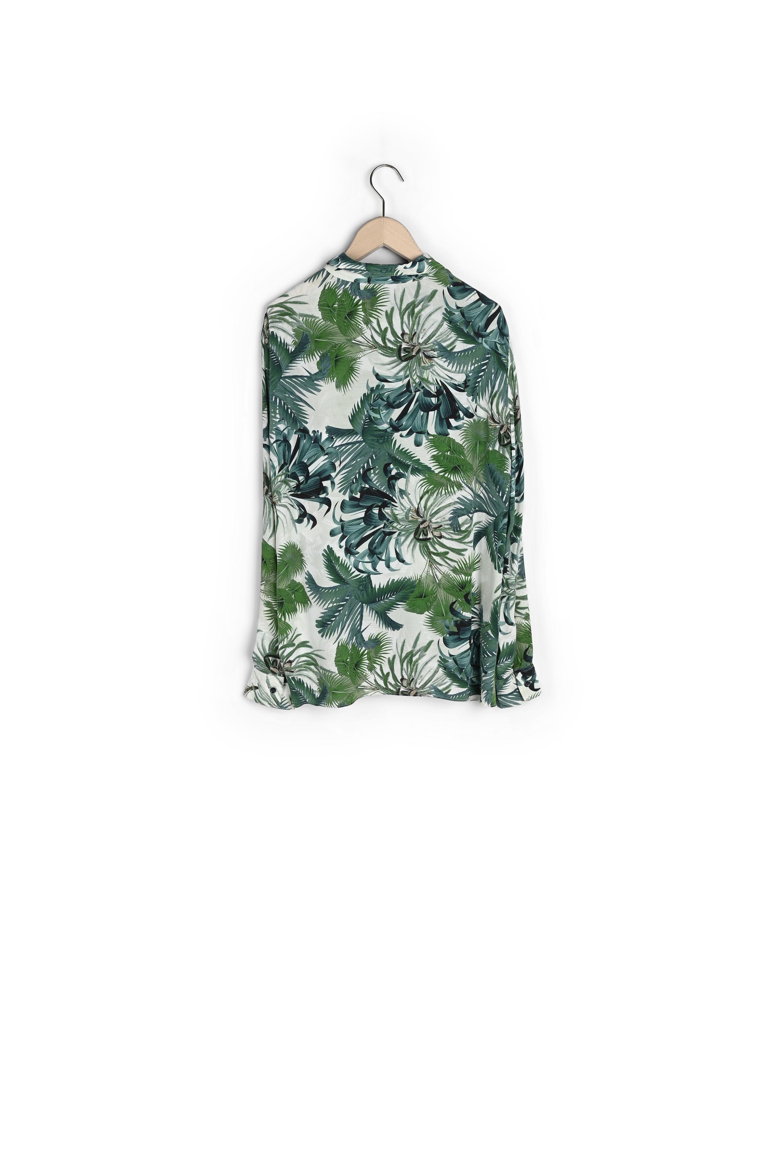 Chemise Tarot imprimé palmier Tara Jarmon seconde main photo 2