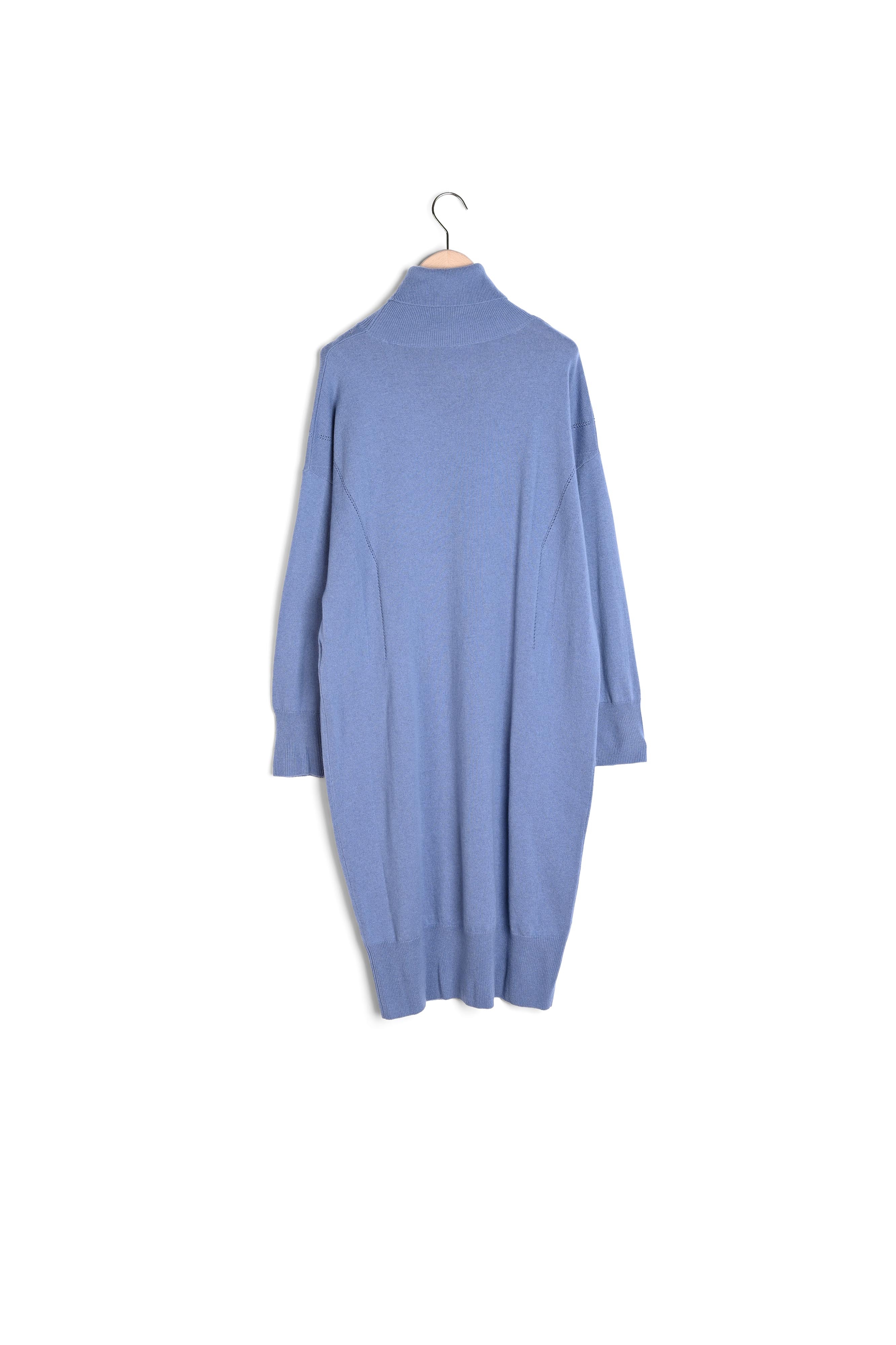 Robe pull Rybbi bleu pastel en merinos et cachemire Tara Jarmon seconde main photo 7